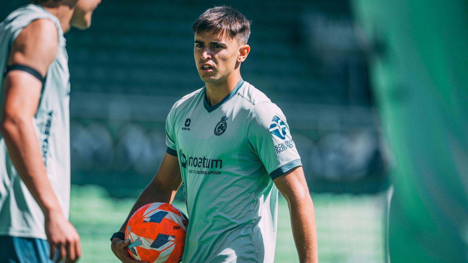 García en un entreno