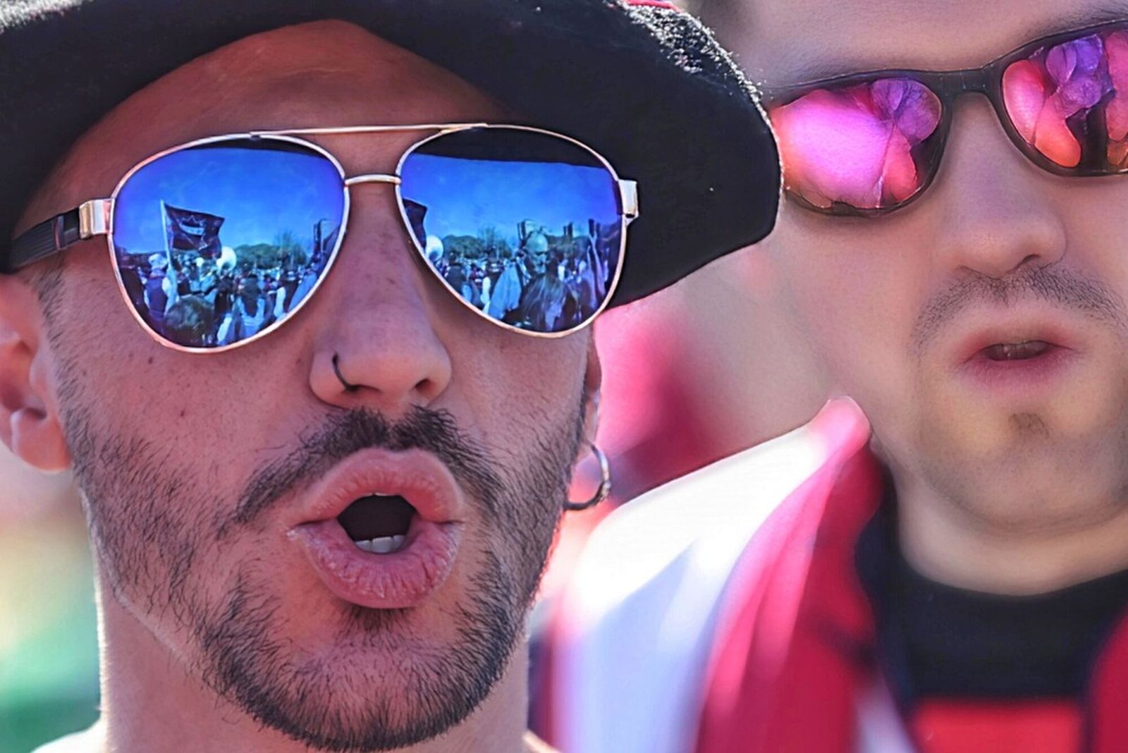 Las fotos del encuentro de aficiones de la Copa del Rey de Valencia