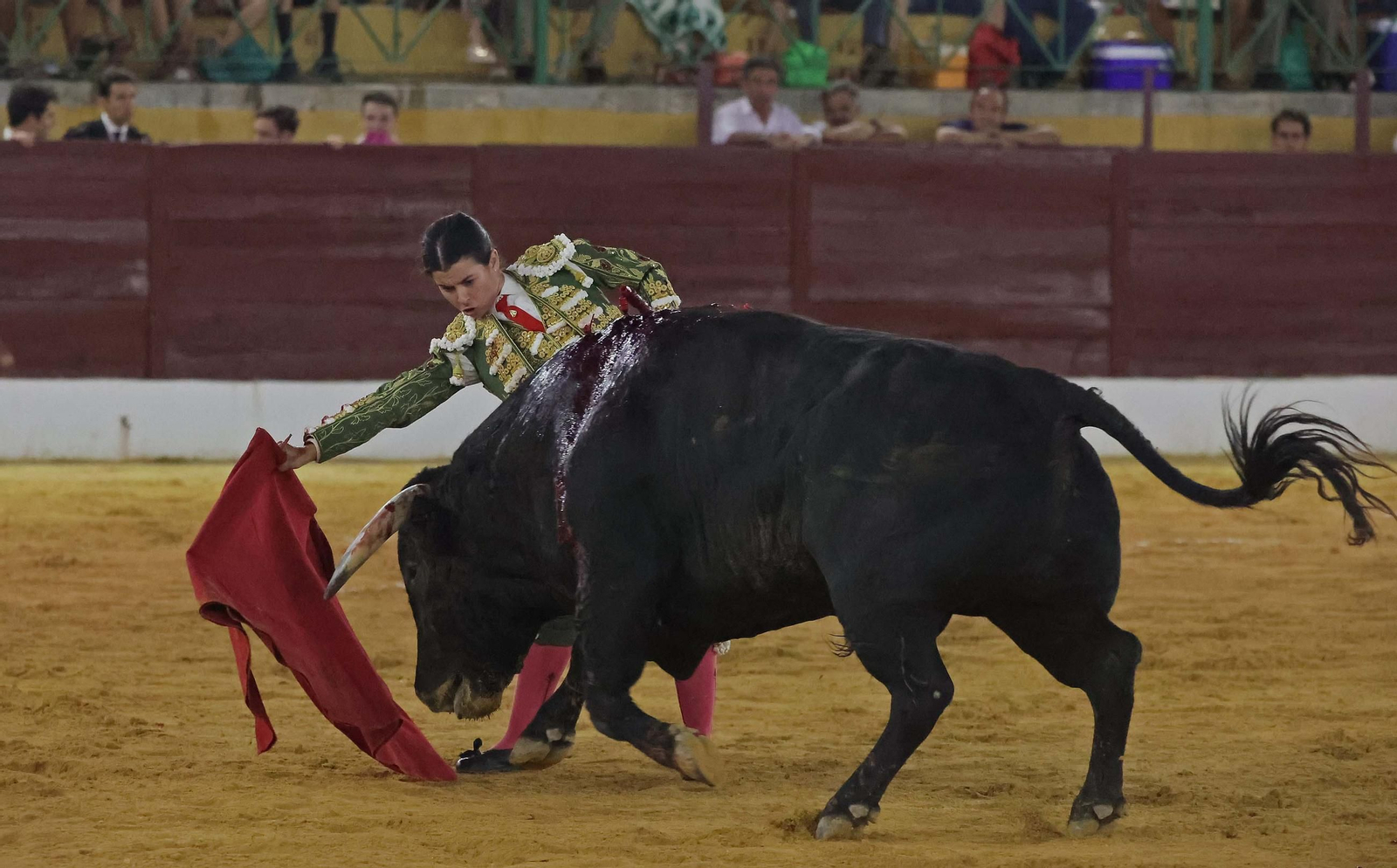 Fotos de la novillada mixta con picadores del sábado de la Feria de La Línea: Ignacio Candelas, Miriam Cabas y Juan Jesús Rodríguez