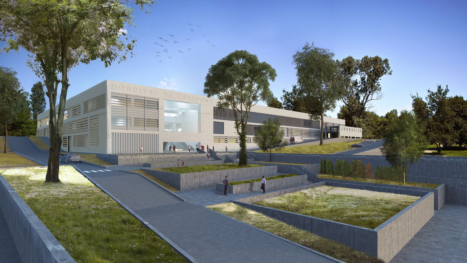 Infografía del Hospital de Alta Resolución de Estepona.