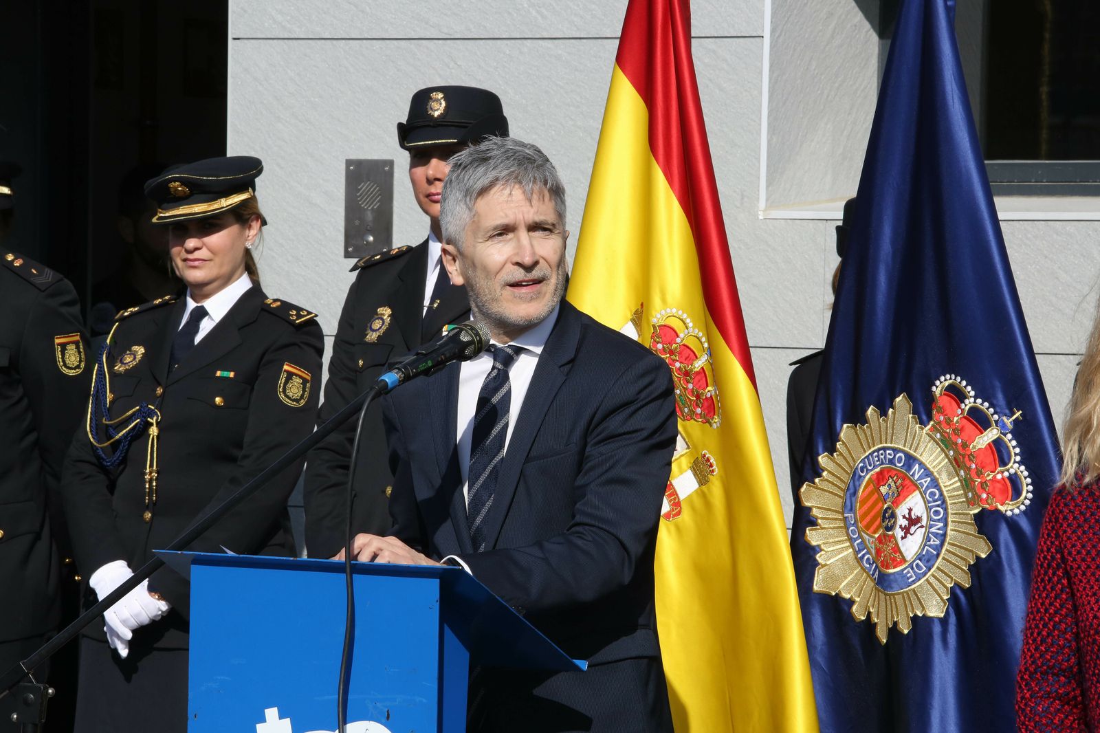 Inaguración de la nueva comisaría por el ministro del Interior Grande- Marlaska