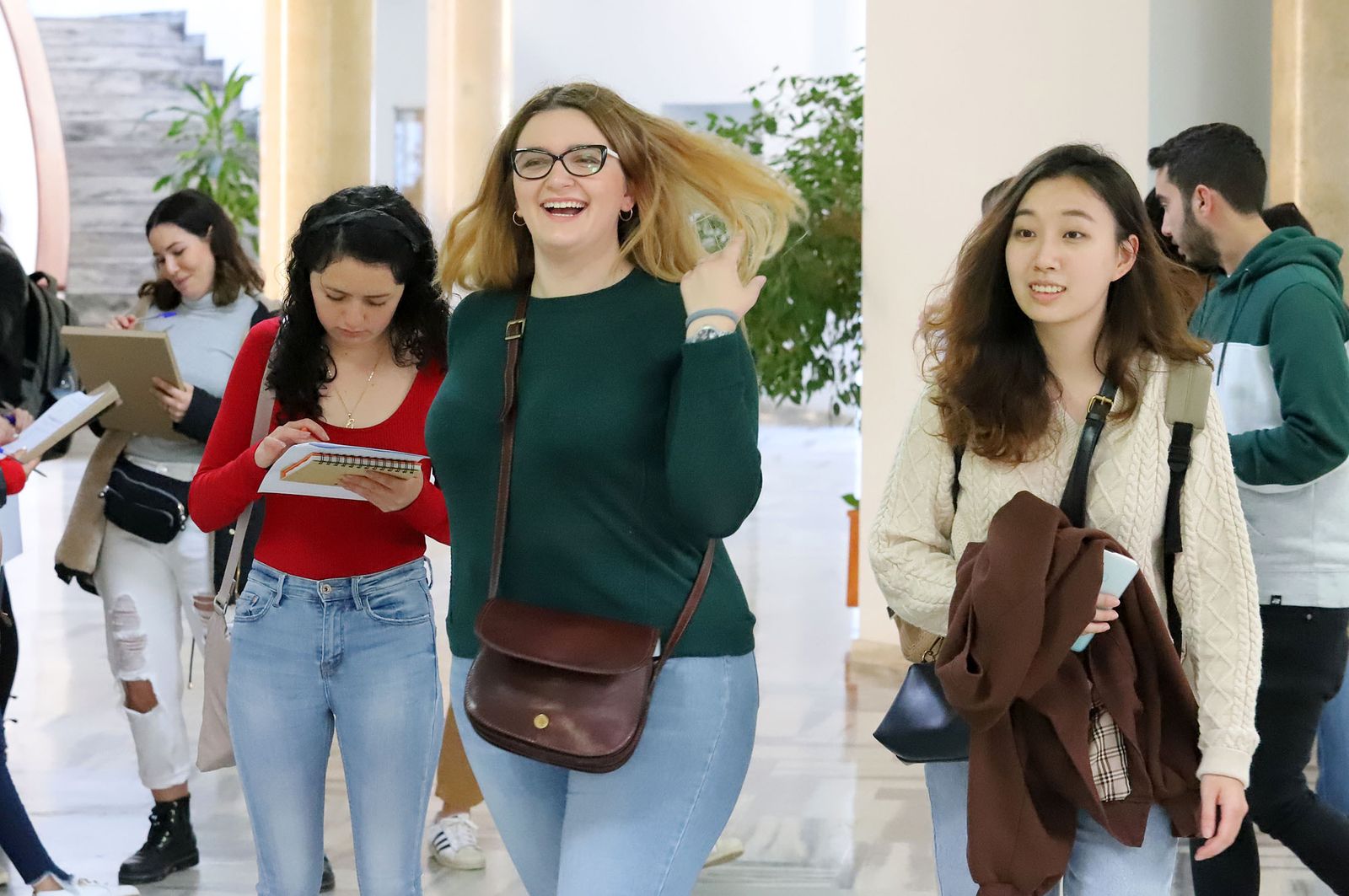 Imágenes de la llegada de erasmus a la Universidad de Huelva