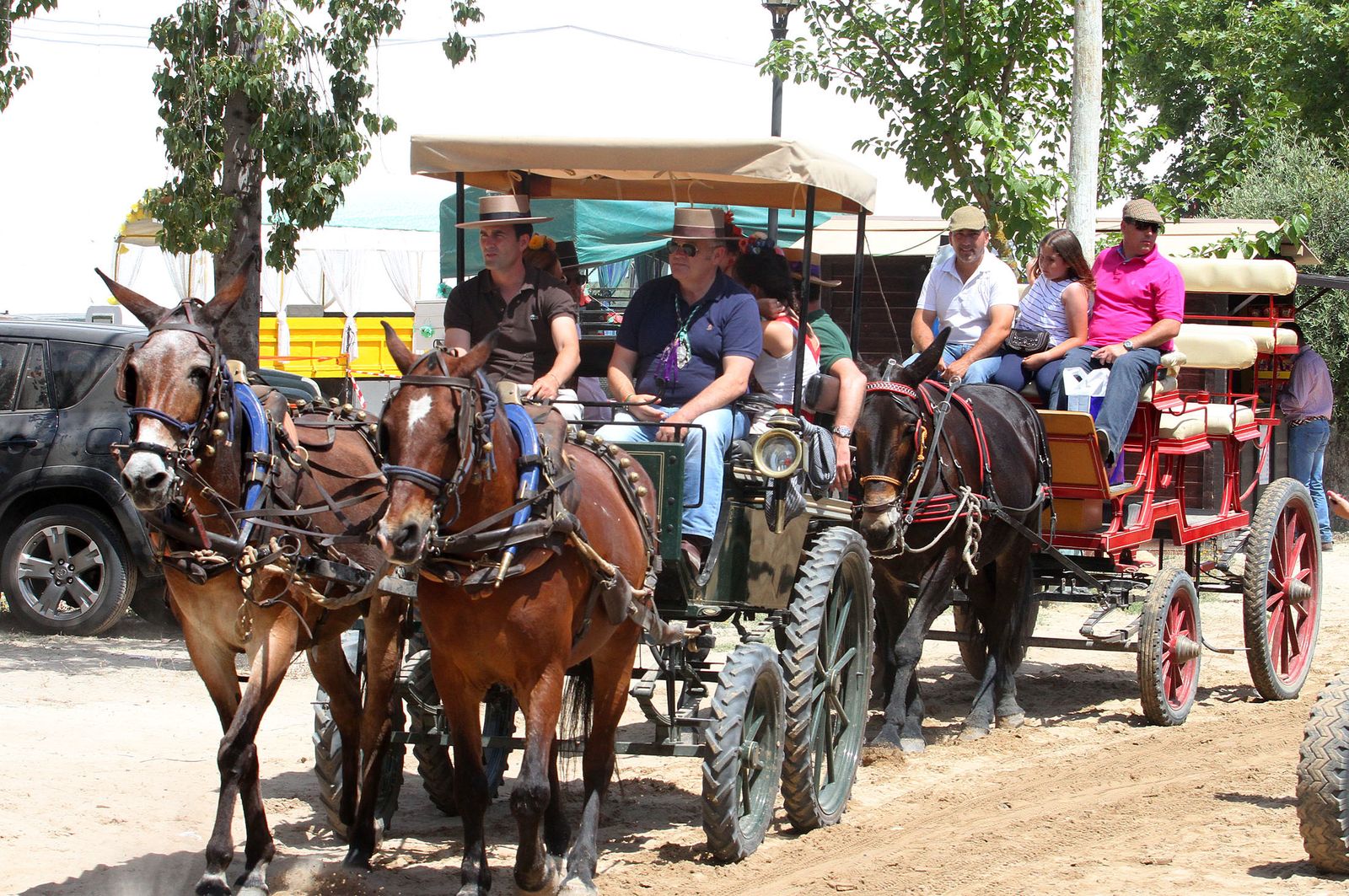 Ambiente en la aldea del Rocío.