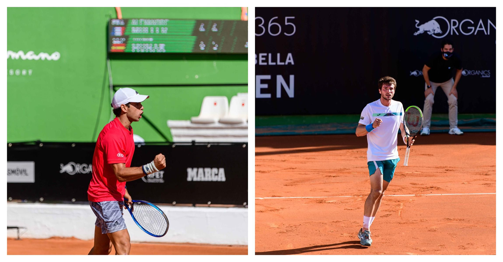 Jaume Munar y Pedro Martínez son los finalistas en el cuadro individual. Jaume Munar y Pedro Martínez son los finalistas en el cuadro individual.