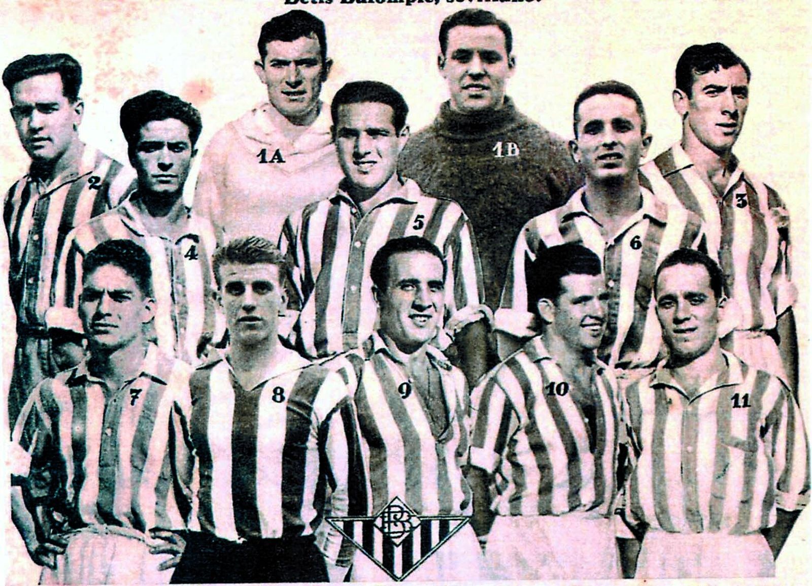Plantilla del Betis campeón de Liga.