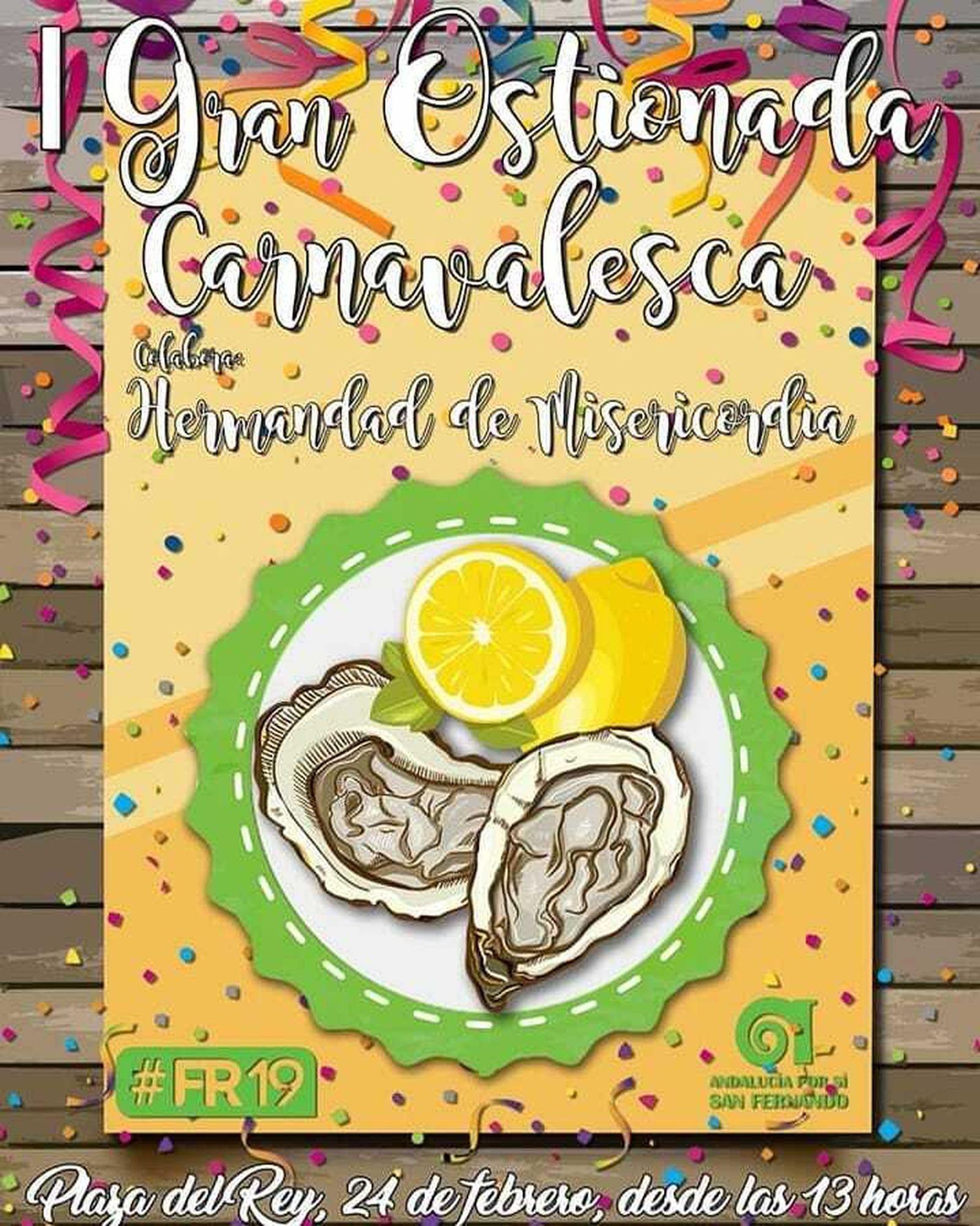 Cartel de la Ostionada Carnavalesca de AxSí.