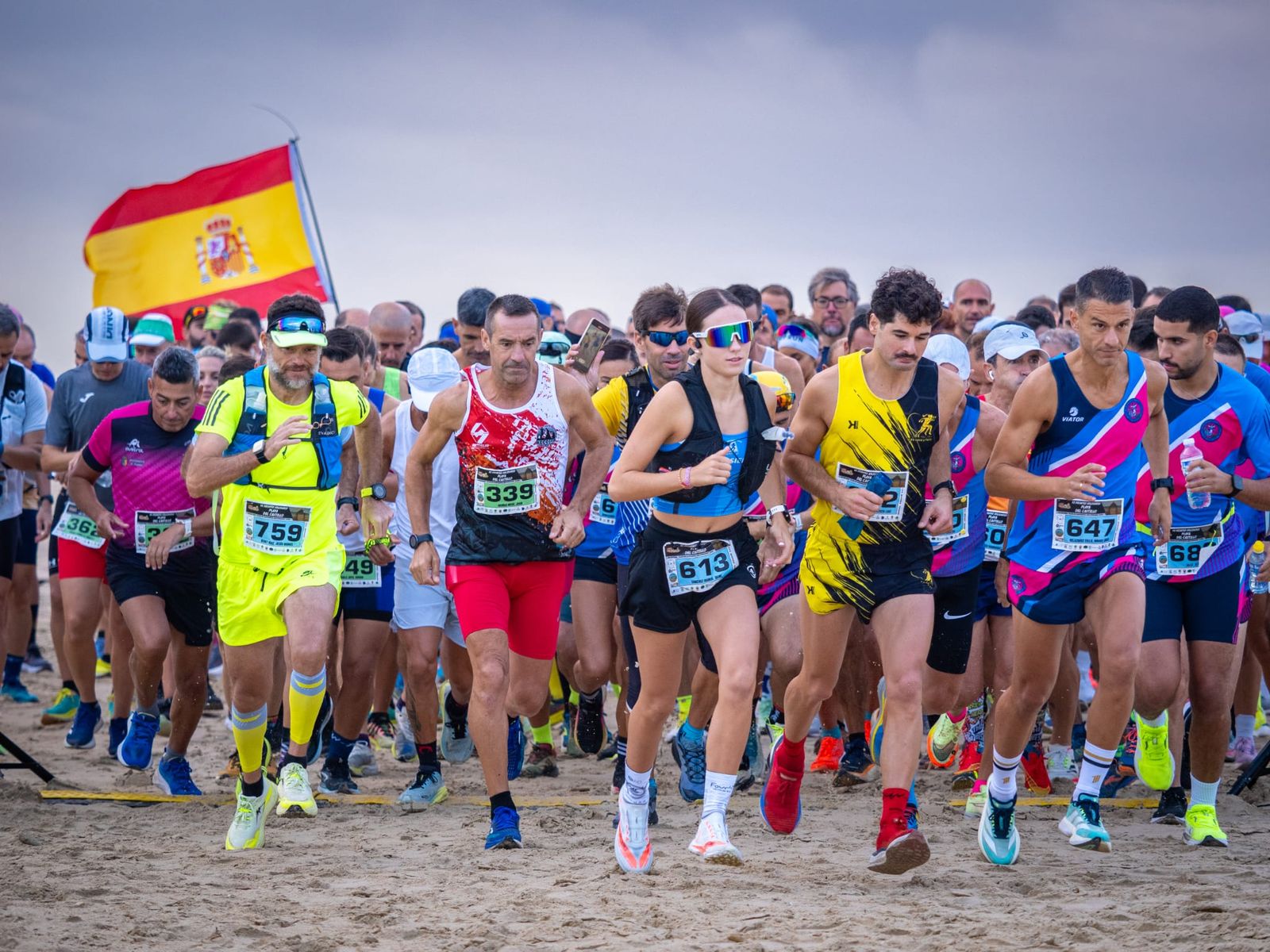 Trail celebrado en la playa de Camposoto, en San Fernando