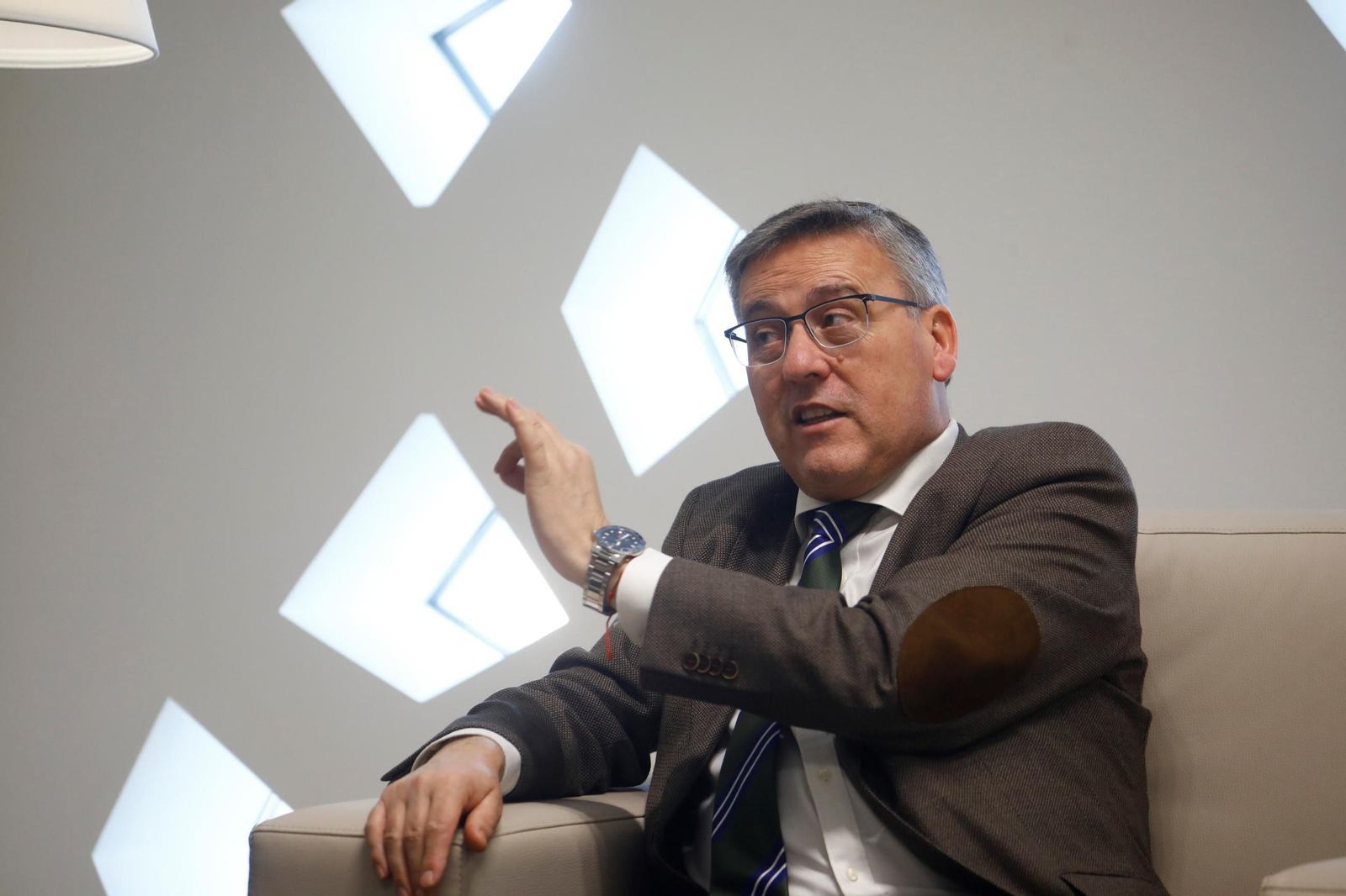 Miguel Ángel Pareja, presidente de la Audiencia Provincial, en la Ciudad de la Justicia