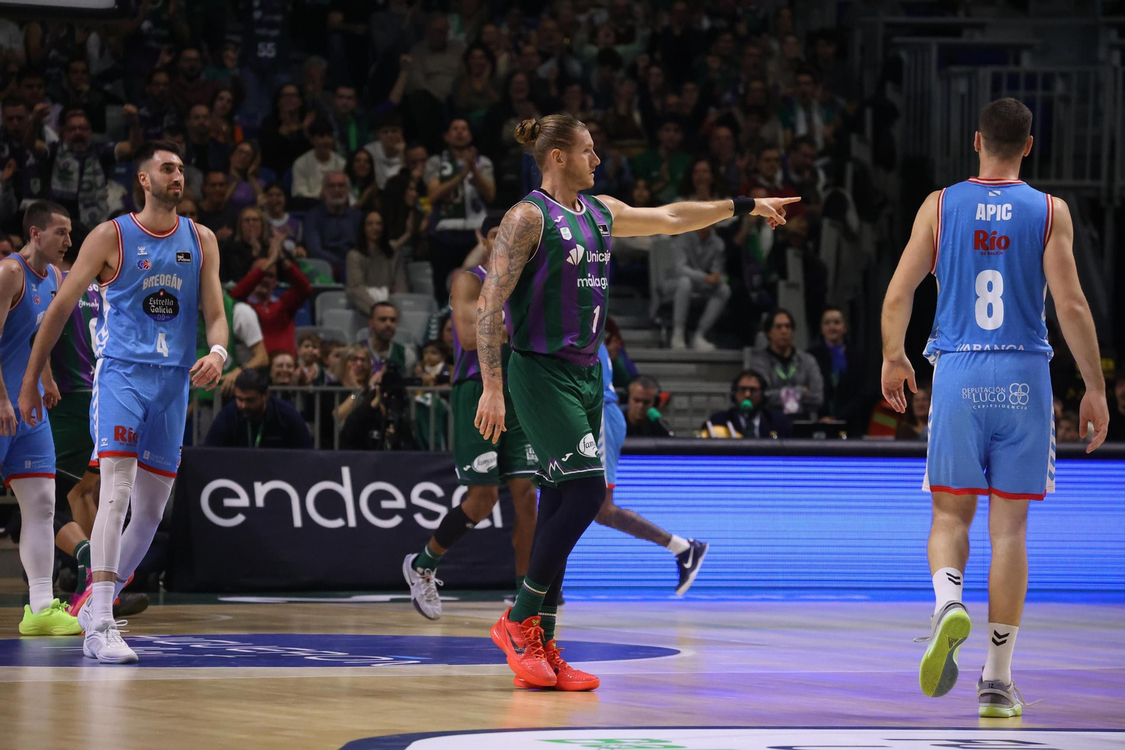 Osetkowski, en el Unicaja - Río Breogán
