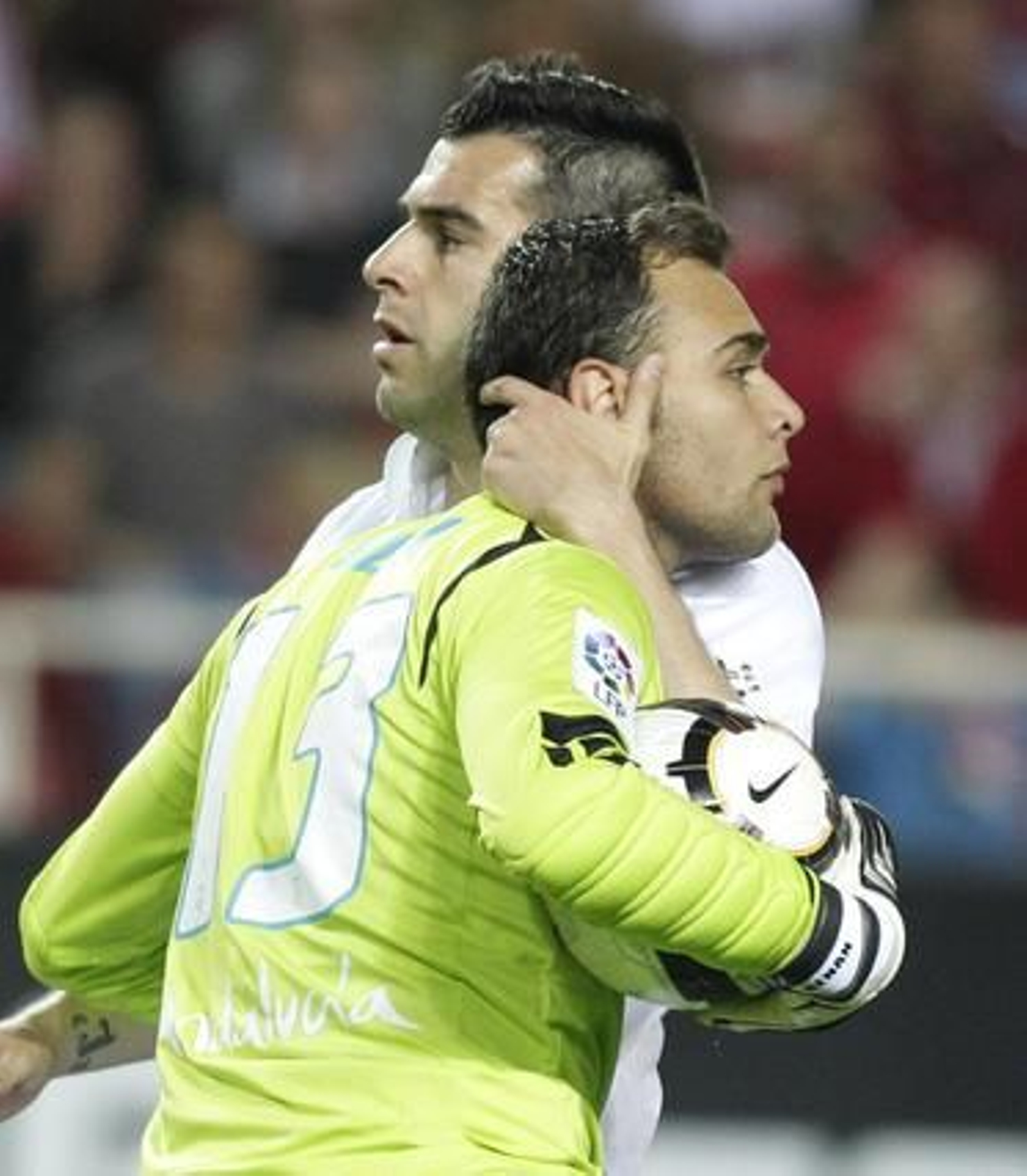 El Sevilla y el Xerez empatan en el Sánchez Pizjuán. / Antonio Pizarro