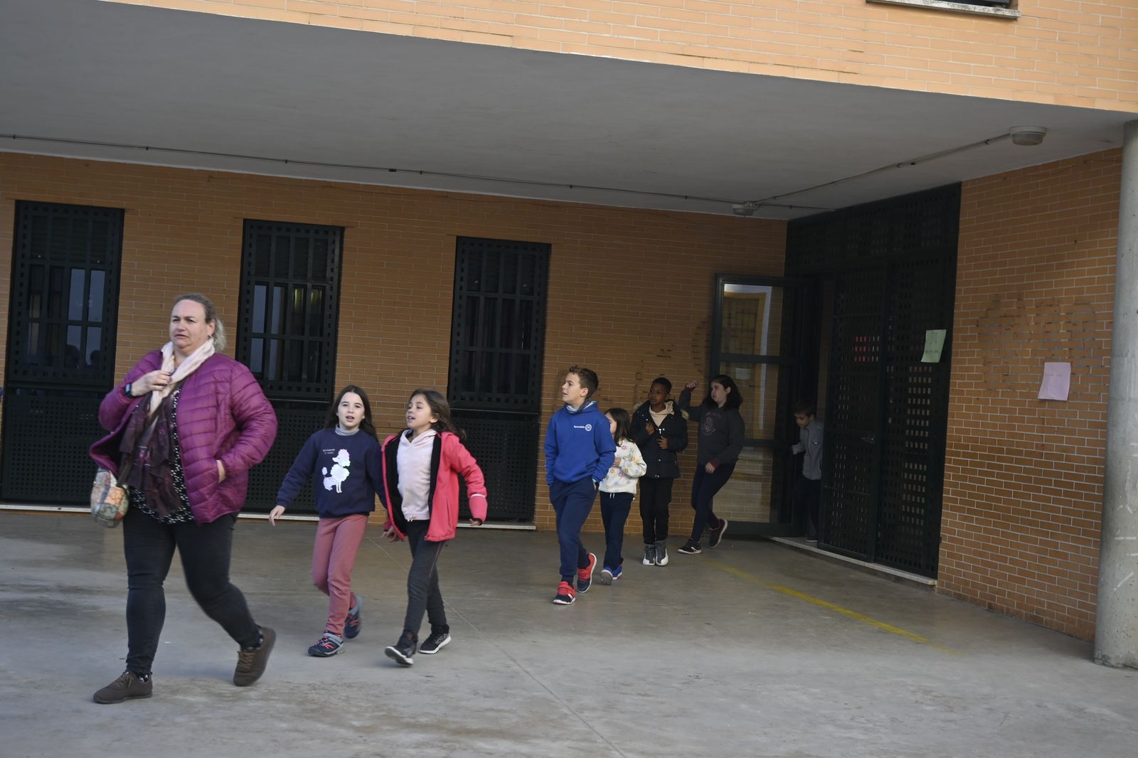 Imágenes del simulacro de incendio en el Funcadia