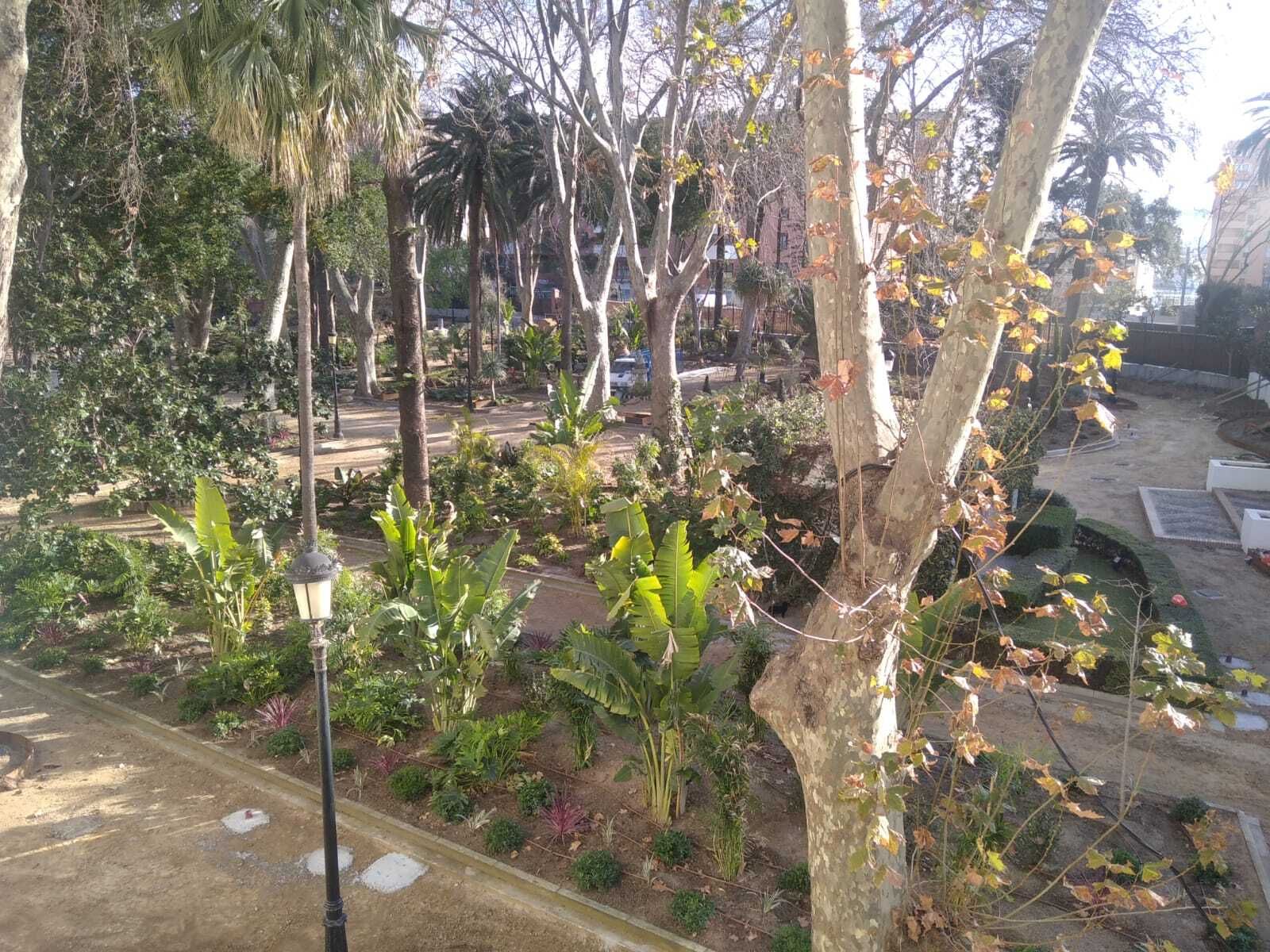 Vista de las obras de rehabilitación que se están ejecutando en el Reina Cristina.