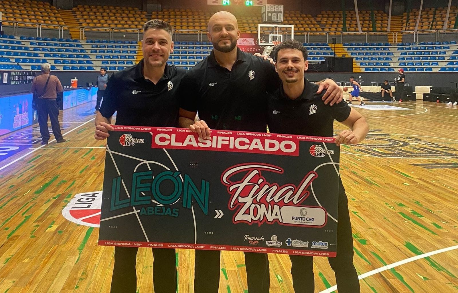 Pablo García, Carlos Alonso y Miguel Aguilar.