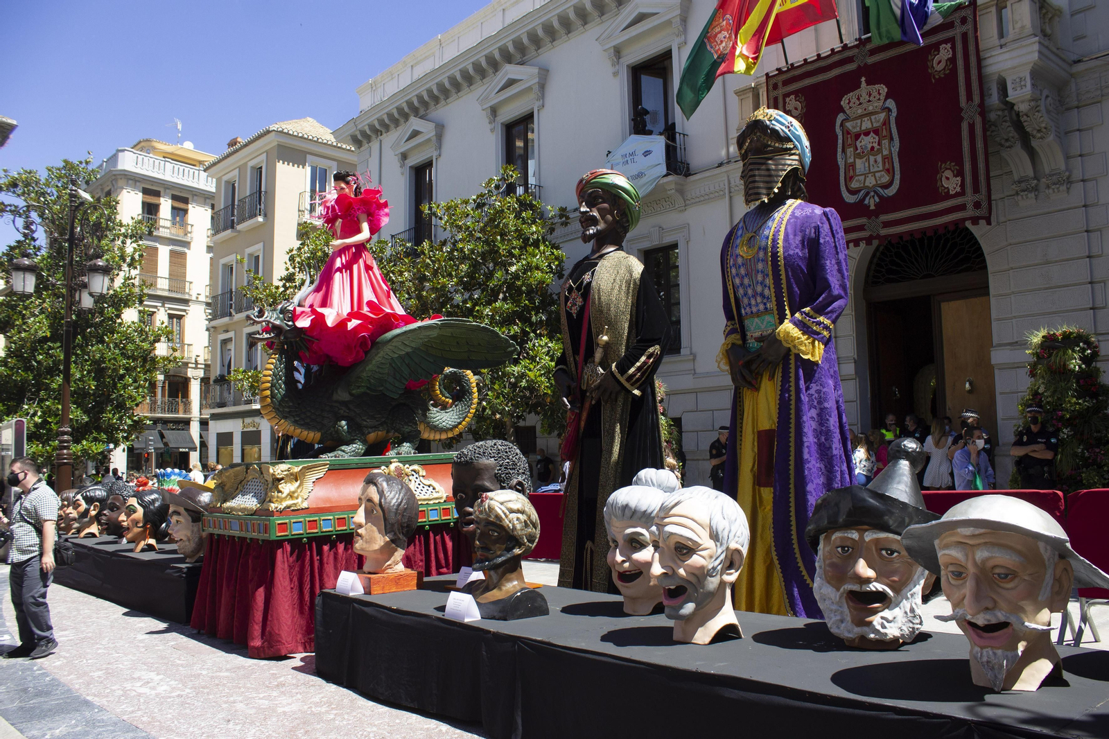 Fotos: así luce la Tarasca este 2021 en la Plaza del Carmen