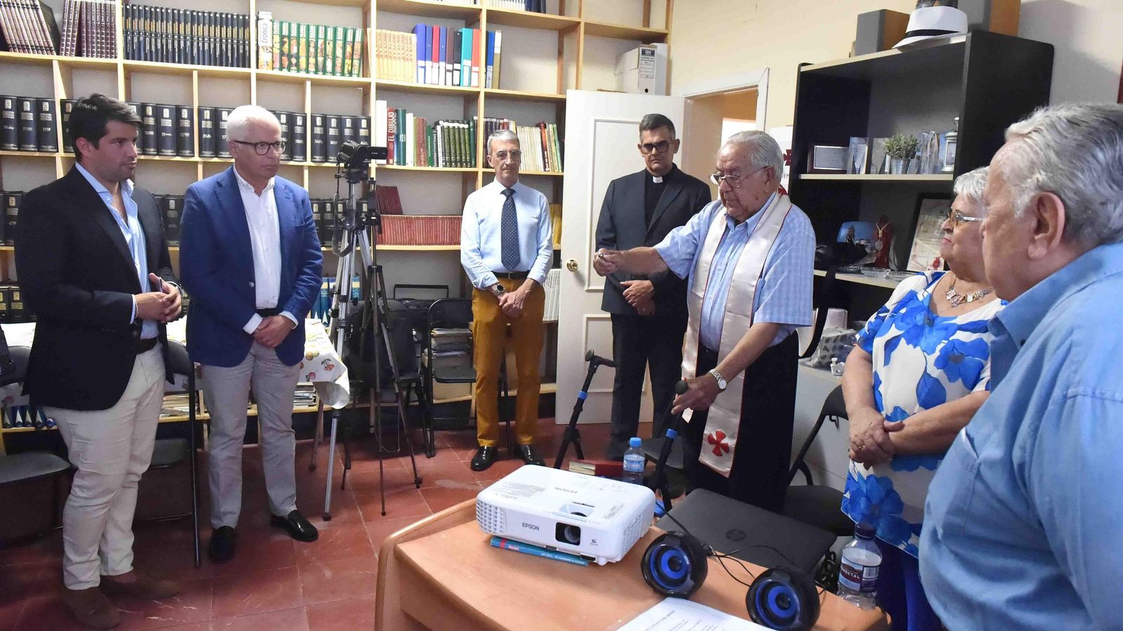 Un momento del homenaje al Padre Vicente Peña