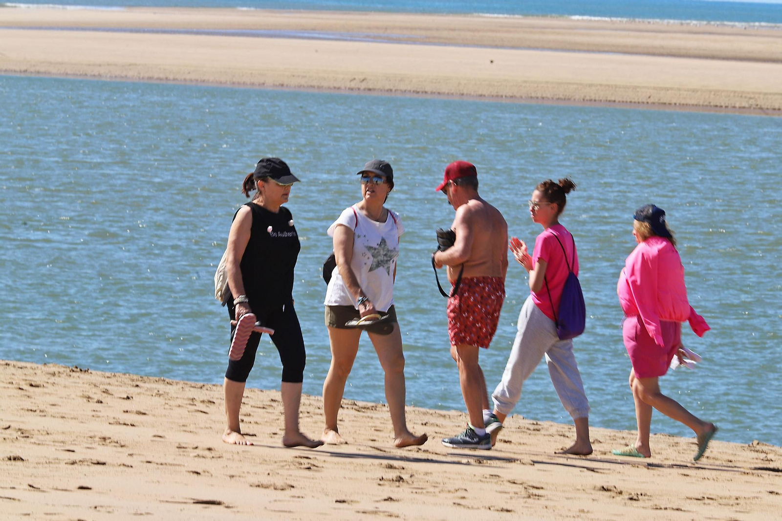 Imágenes de las playas de Huelva en la jornada de domingo