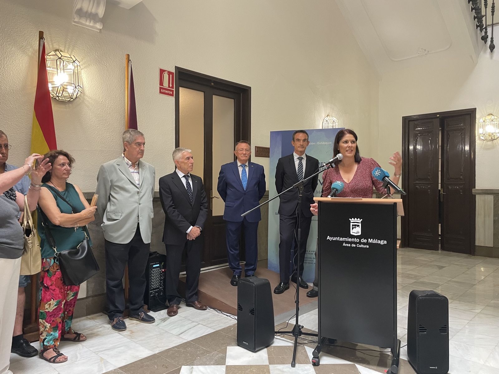 Presentación de la muestra pictórica en las Salas Mingorance.