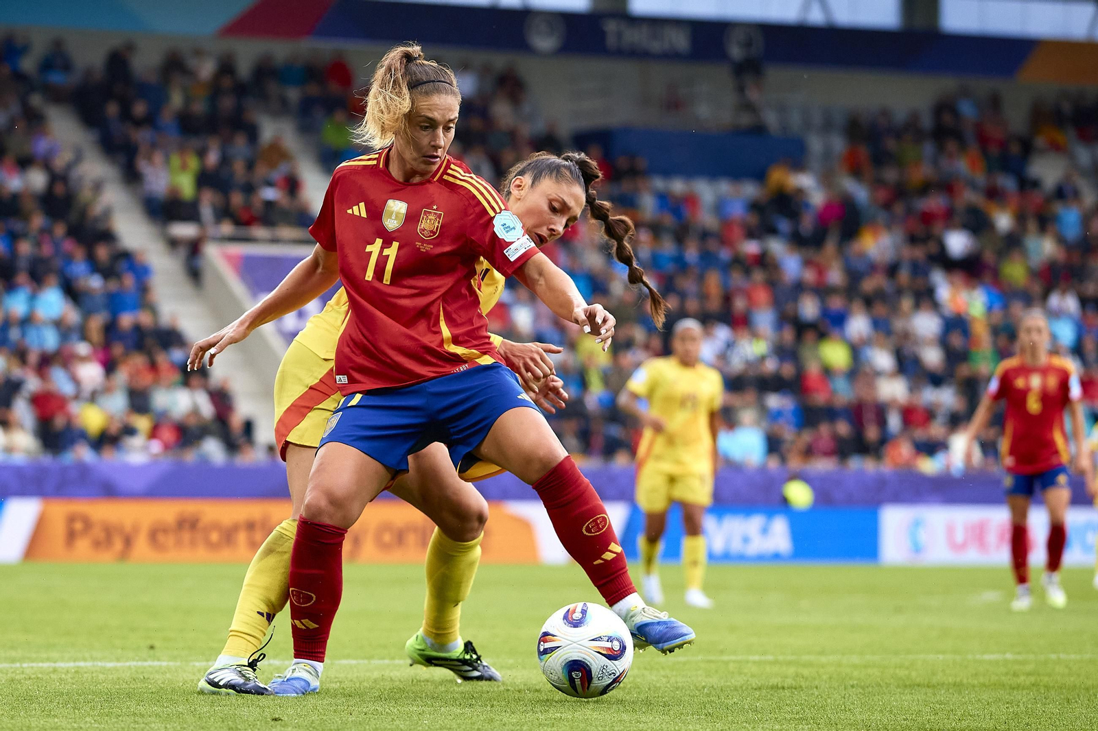 Las fotos de la goleada de España sobre Bélgica en la Eurocopa femenina