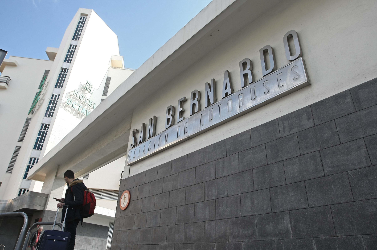 La estación de autobuses de San Bernardo.