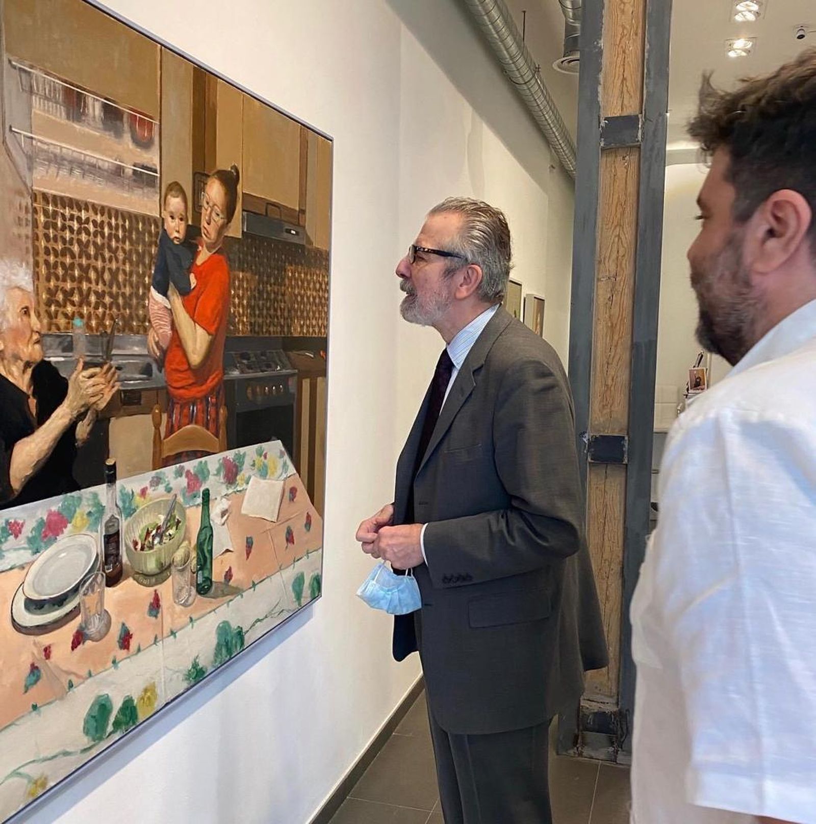 Otra de las obras expuestas en la galería madrileña