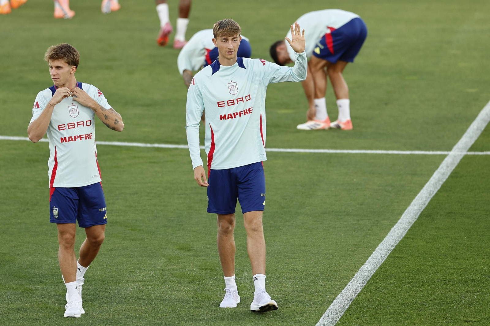 Dean Huijsen, en un entrenamiento.
