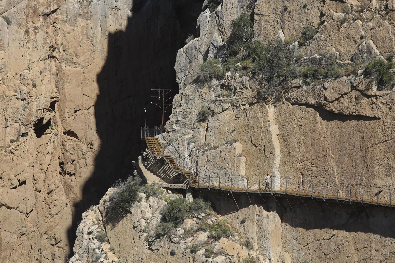 Fotos del Caminito del Rey. Así se extrema la seguridad para su reapertura en el desescalada