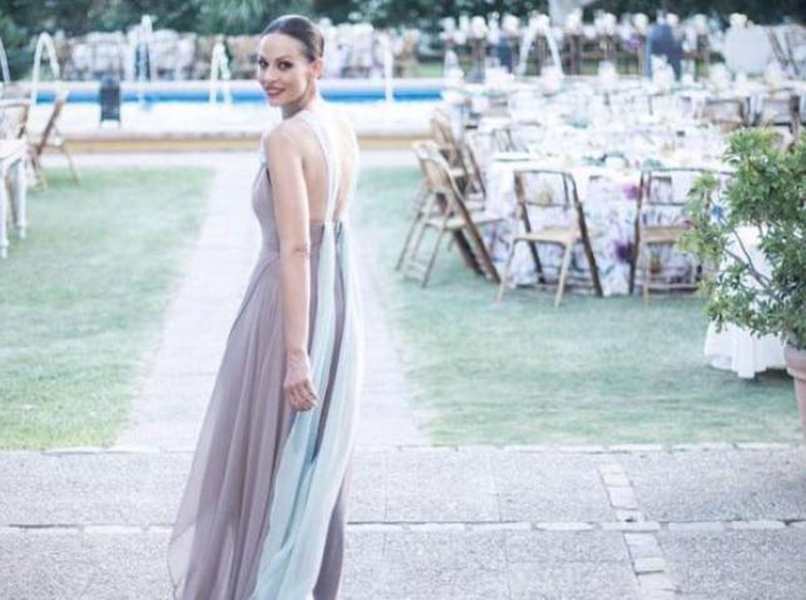 Eva González posa en la ceremonia, celebrada en Mairena del Alcor