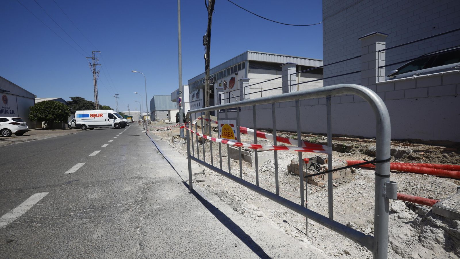 Obras en el polígono Amargacena, con 600.000 euros de presupuesto.