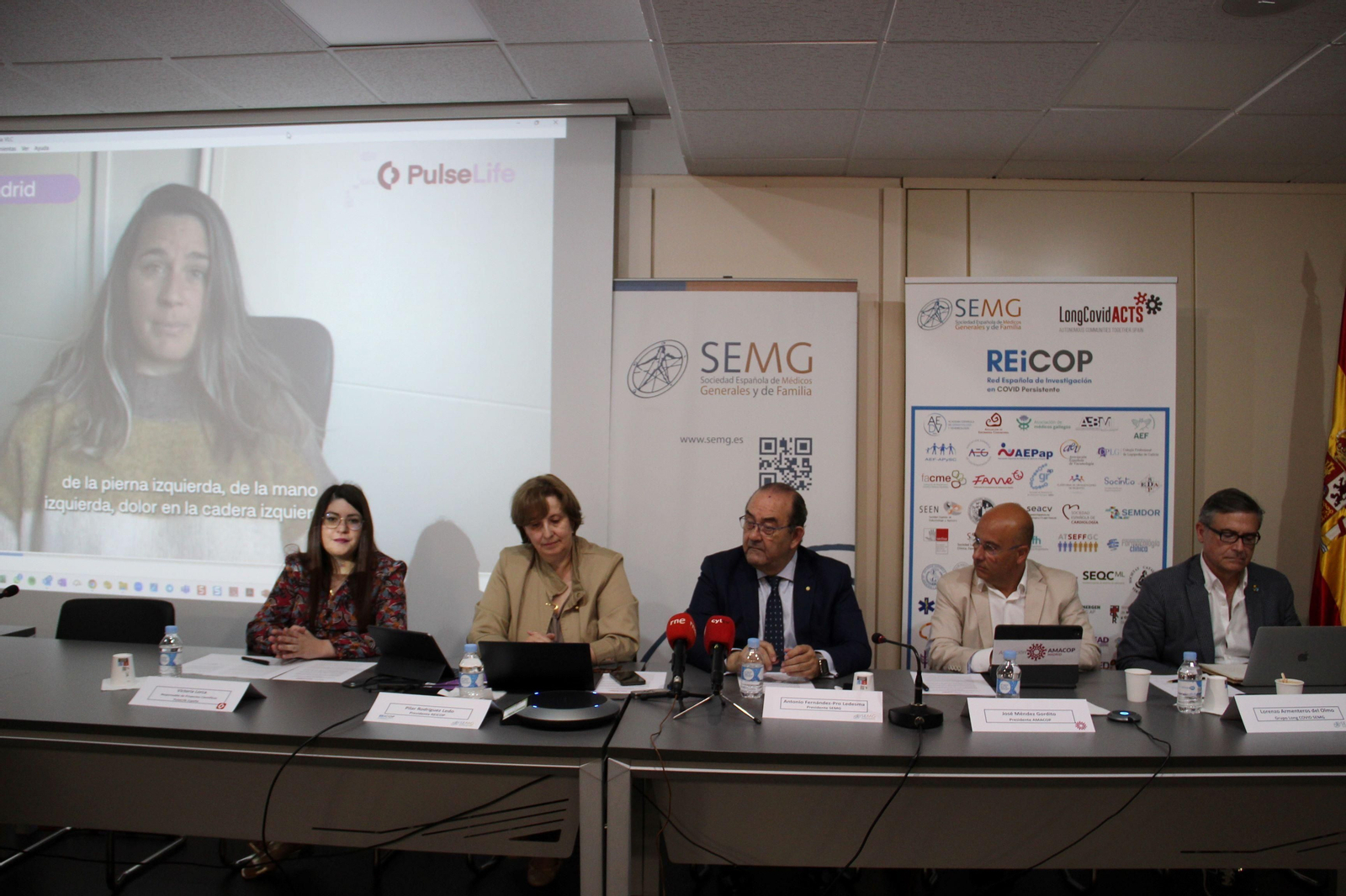 Presentación de la app en la sede de la sociedad científica esta mañana.