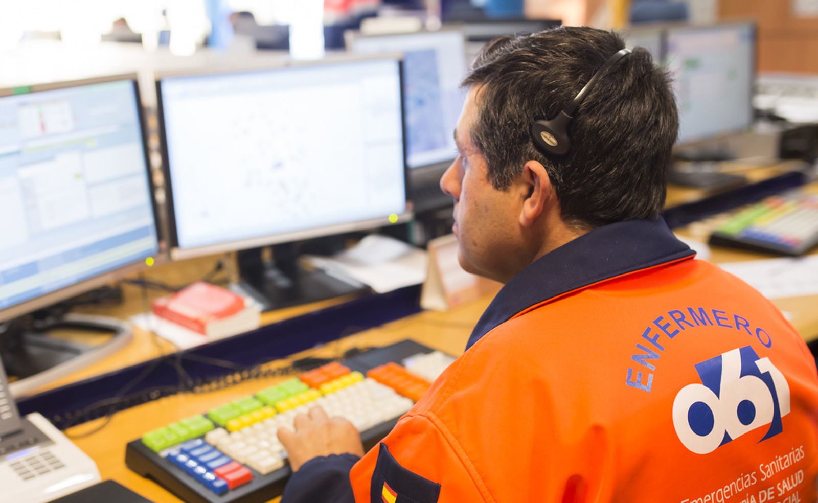 Sala del 061, en una imagen de archivo.