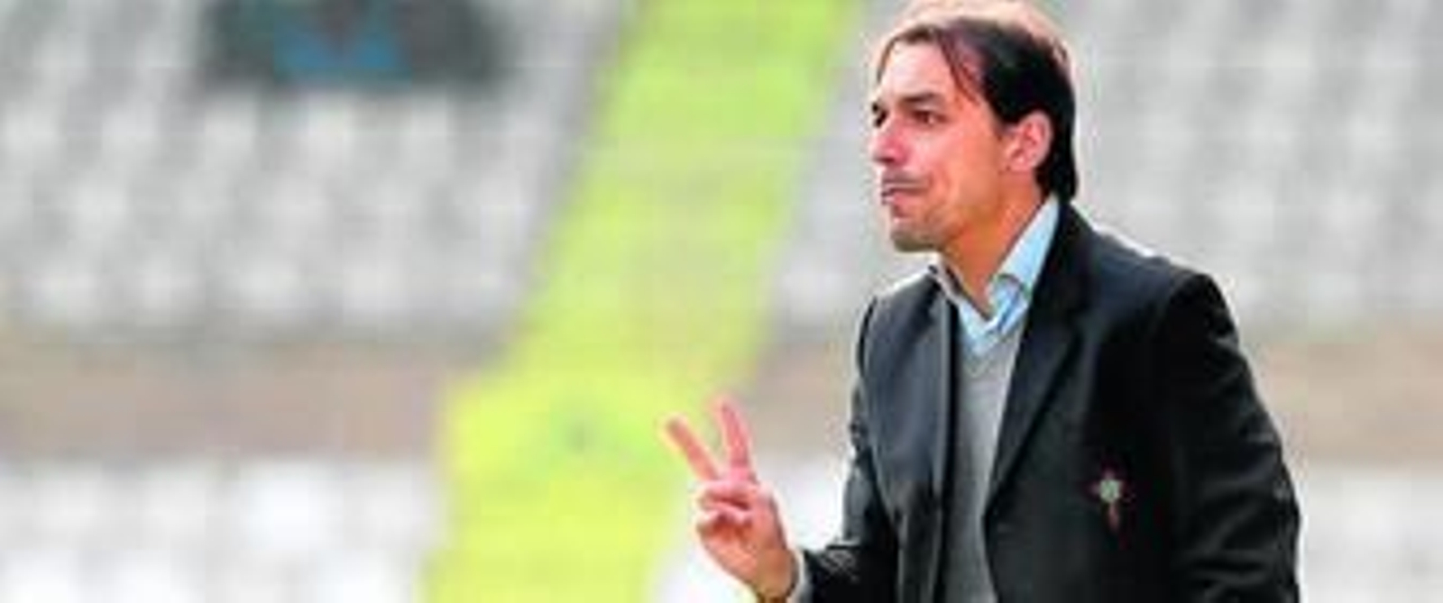 El entrenador del Racing de Ferrol, Miguel Ángel Tena.
