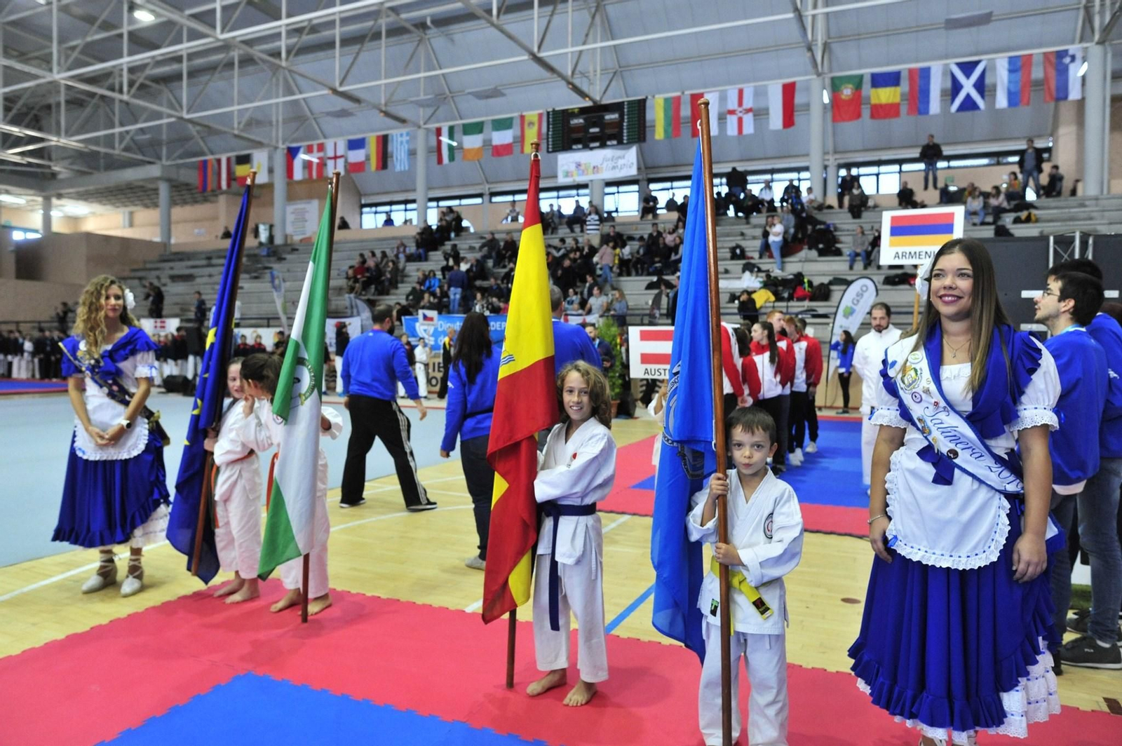 Campeonato de kárate celebrado en San Fernando, en una imagen de archivo