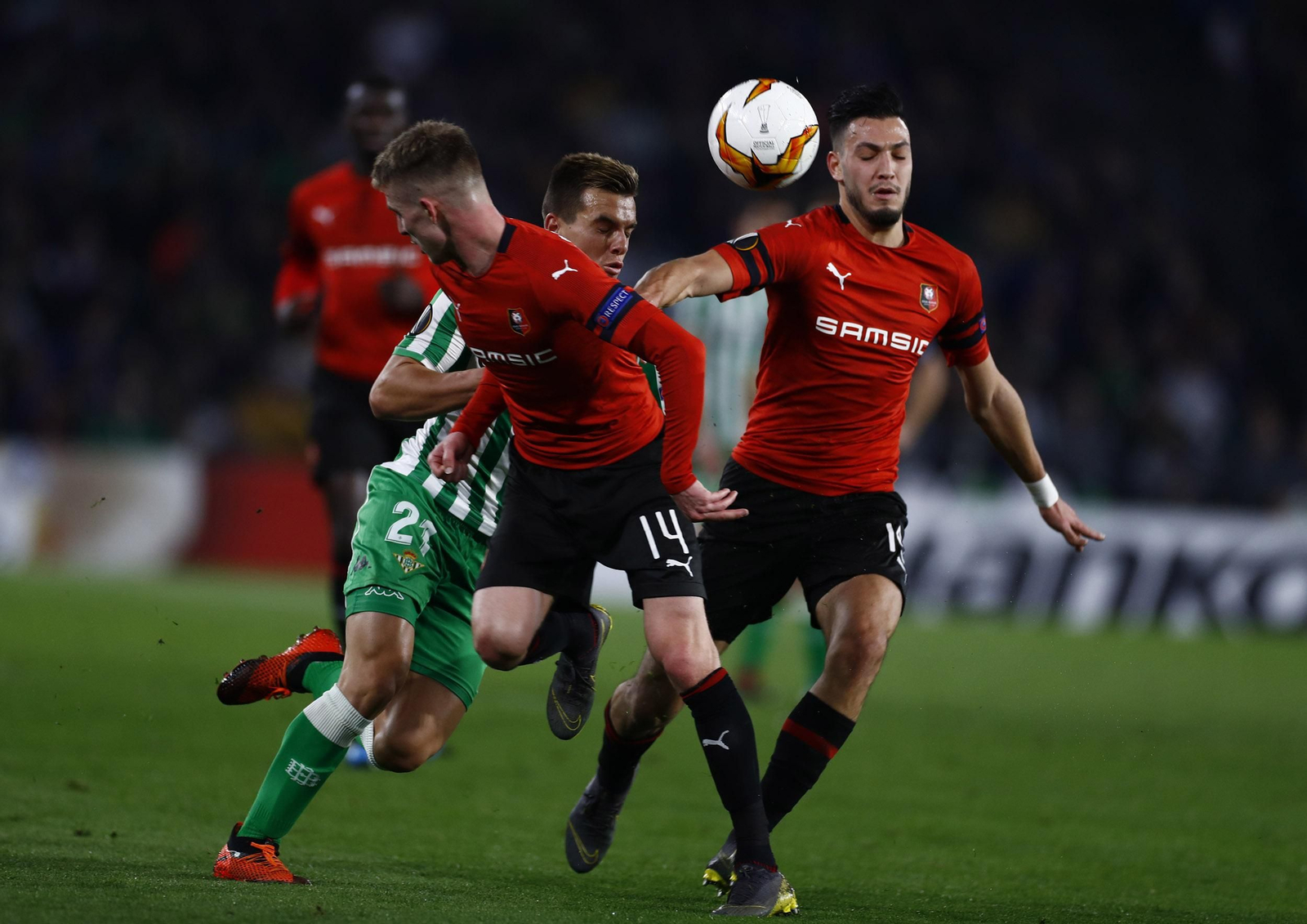 Las imágenes del Betis-Rennes
