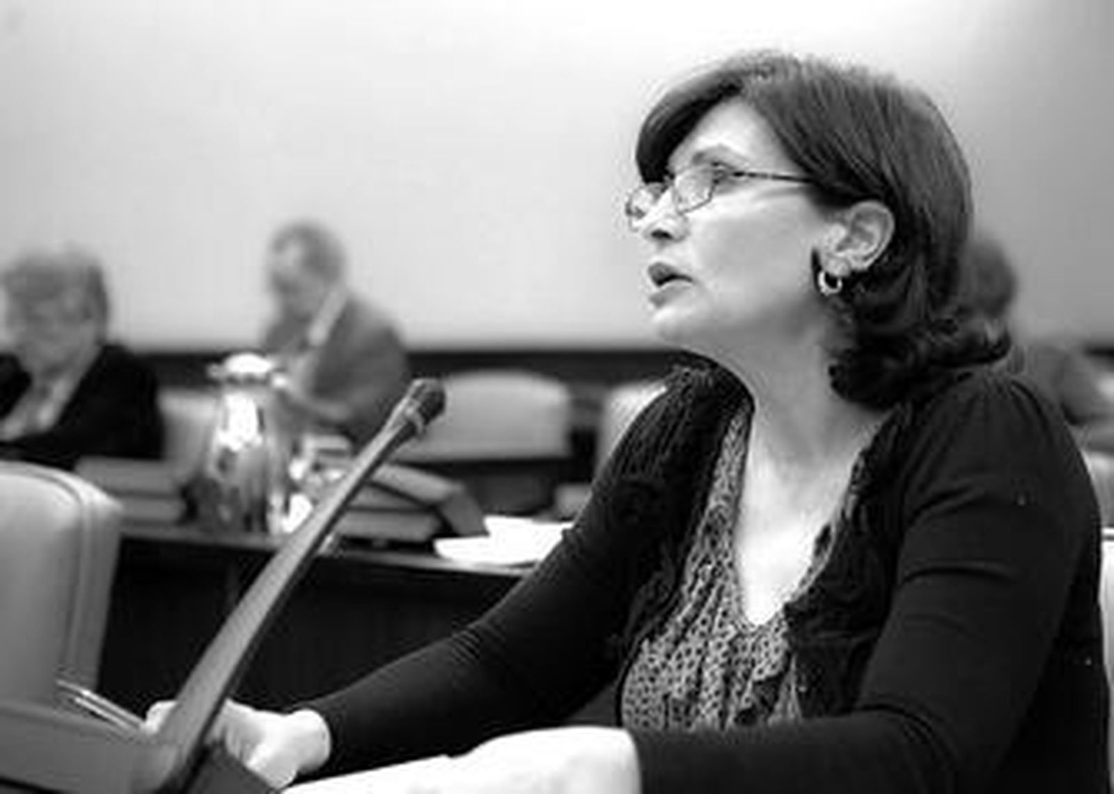 Carmen Navarro, ayer.