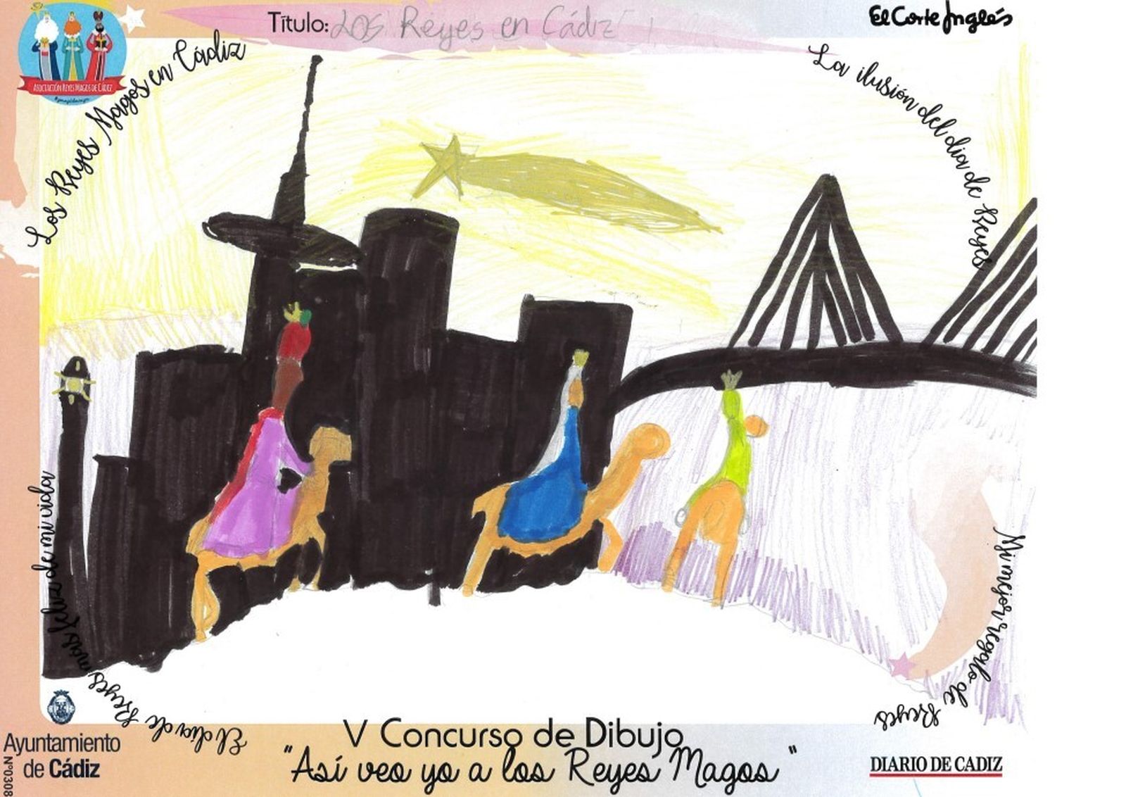 Los dibujos del concurso 'Así veo yo a los Reyes Magos'.