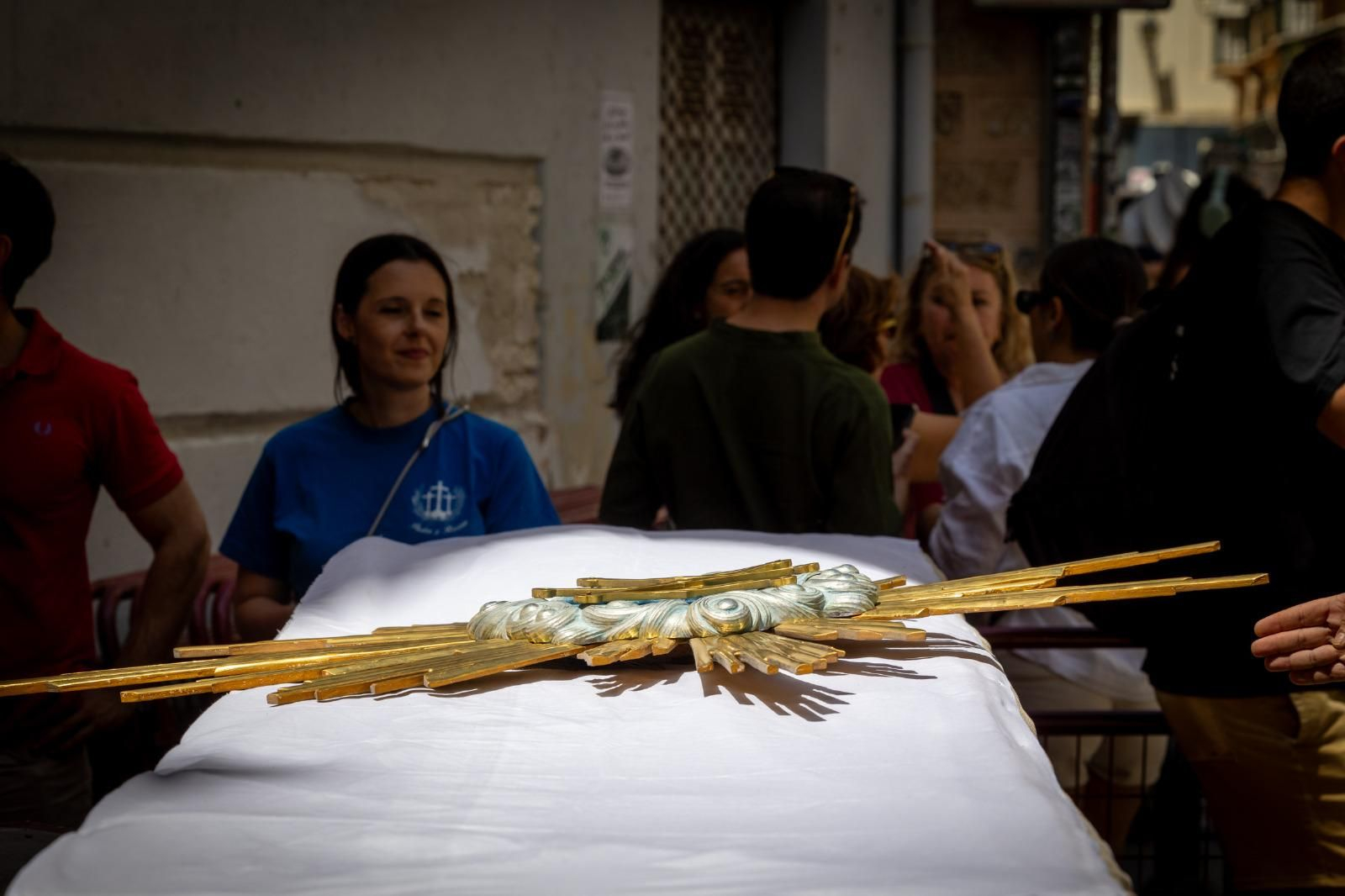 Imágenes de los preparativos para el Corpus en Cádiz