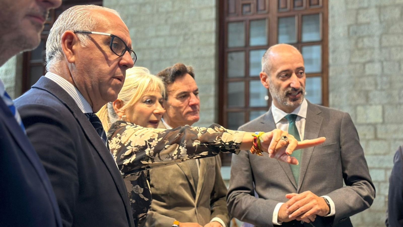 Las autoridades, en la presentación del Museo Provincial de Jaén.