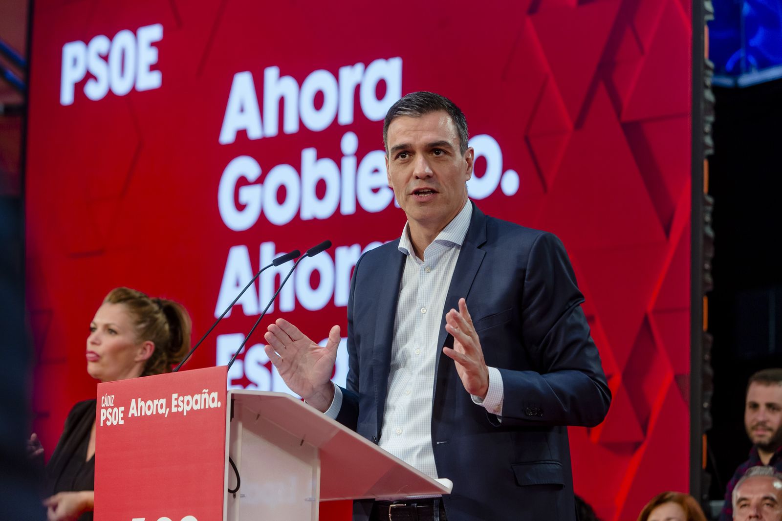 Imágenes del mitin del PSOE en Cádiz