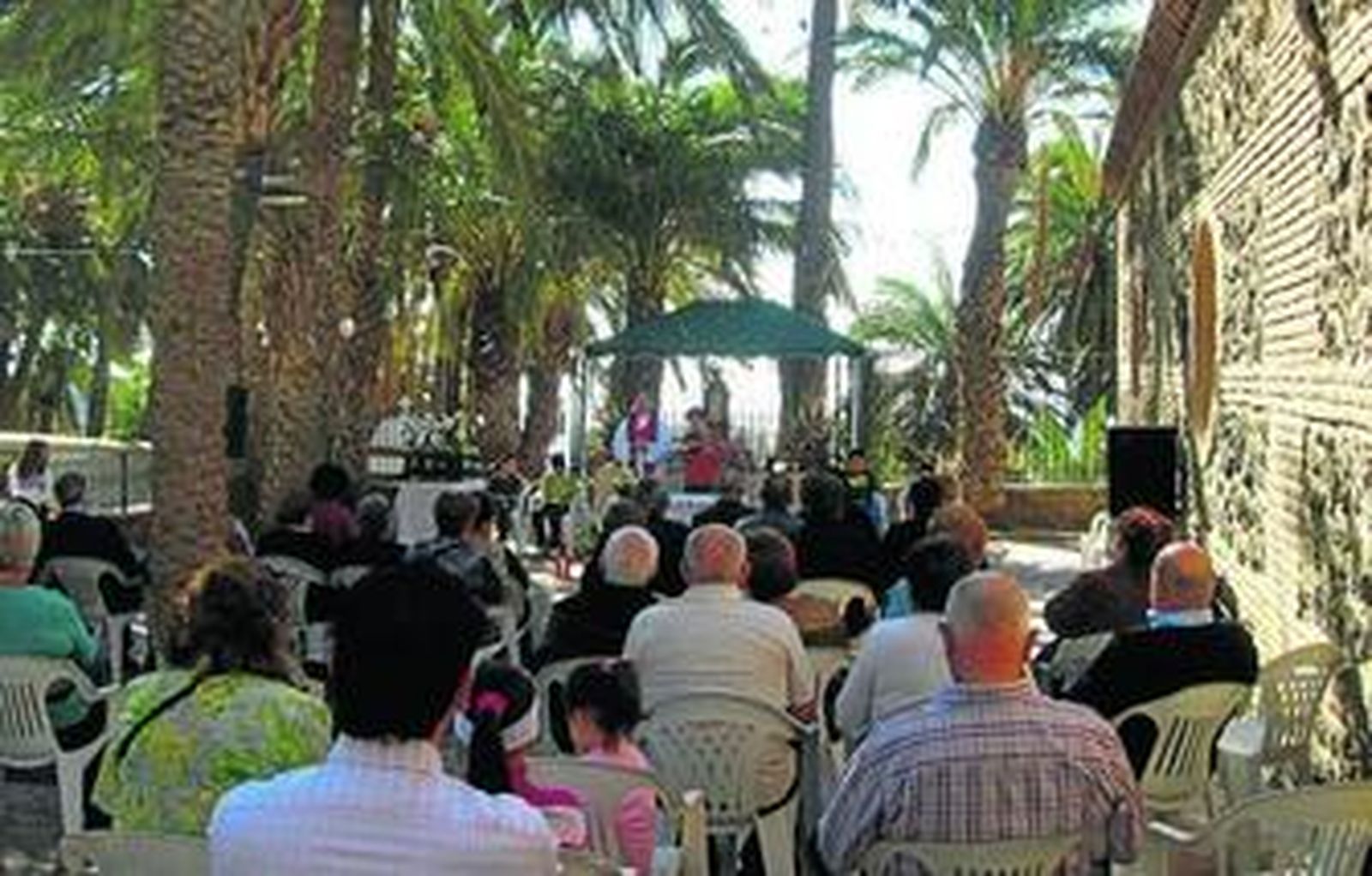 Celebración de la misa en años anteriores.