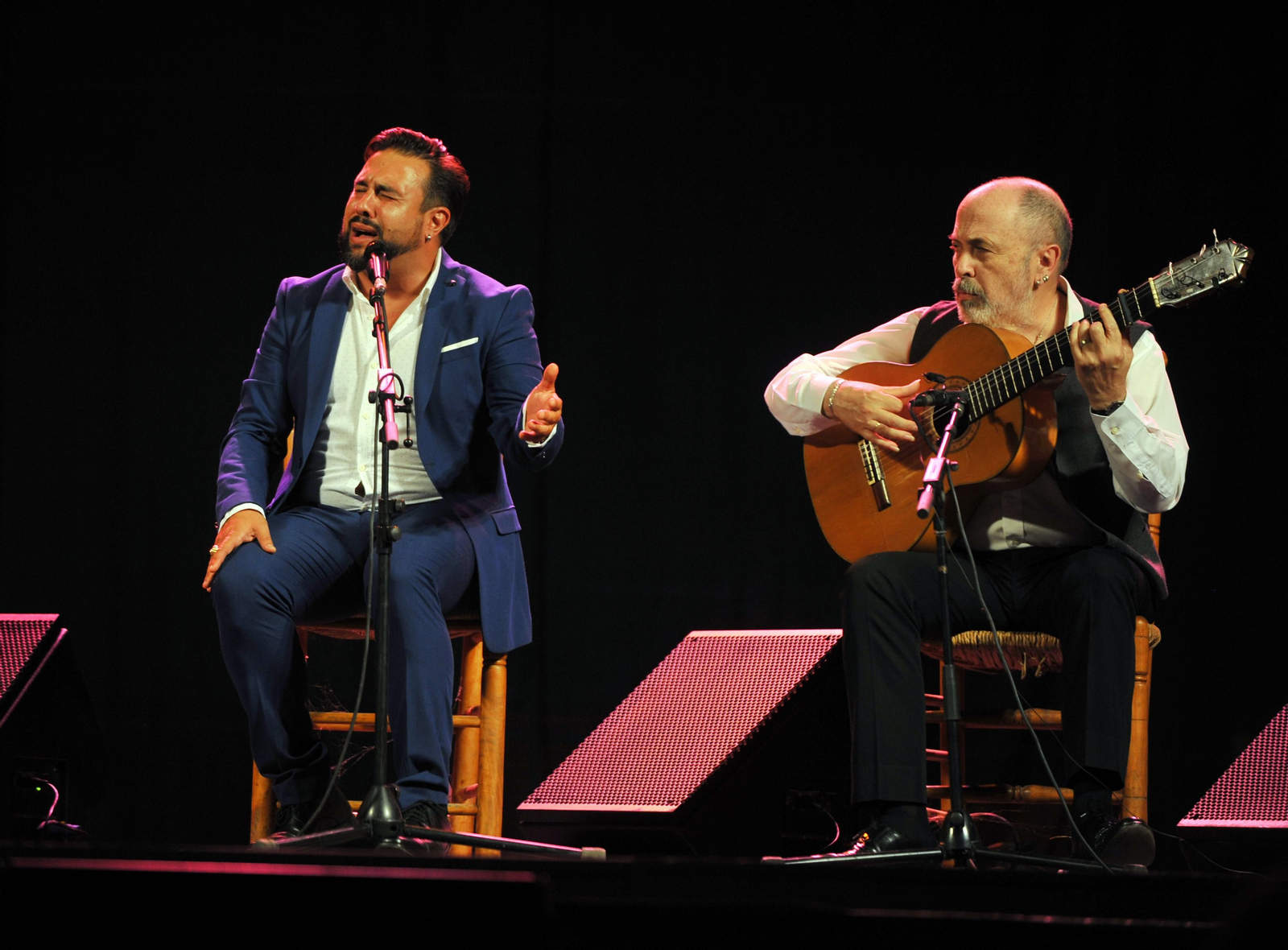 El cantaor José Anillo en una de sus actuaciones.