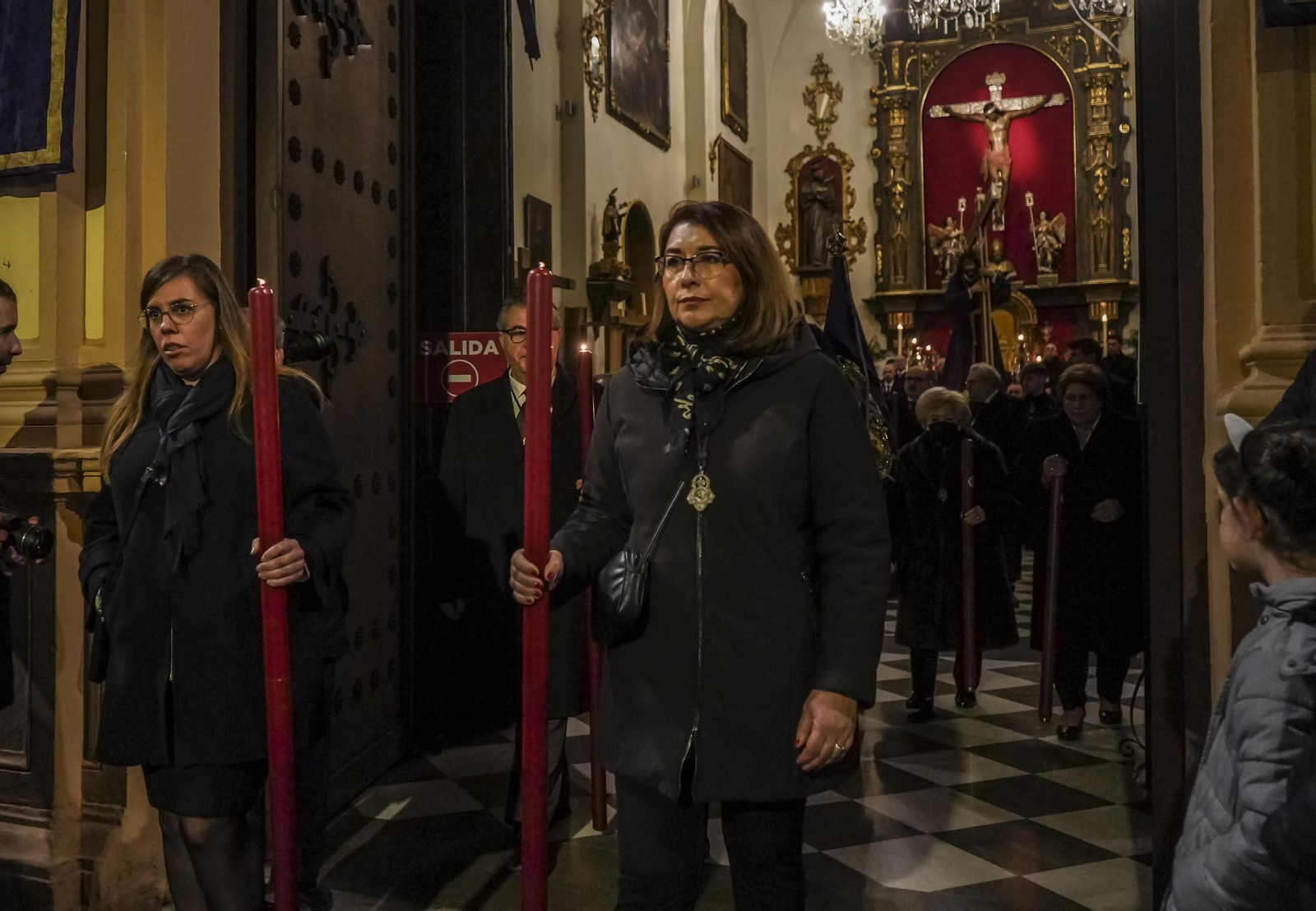 Vía crucis con la imagen del Nazareno de las Penas