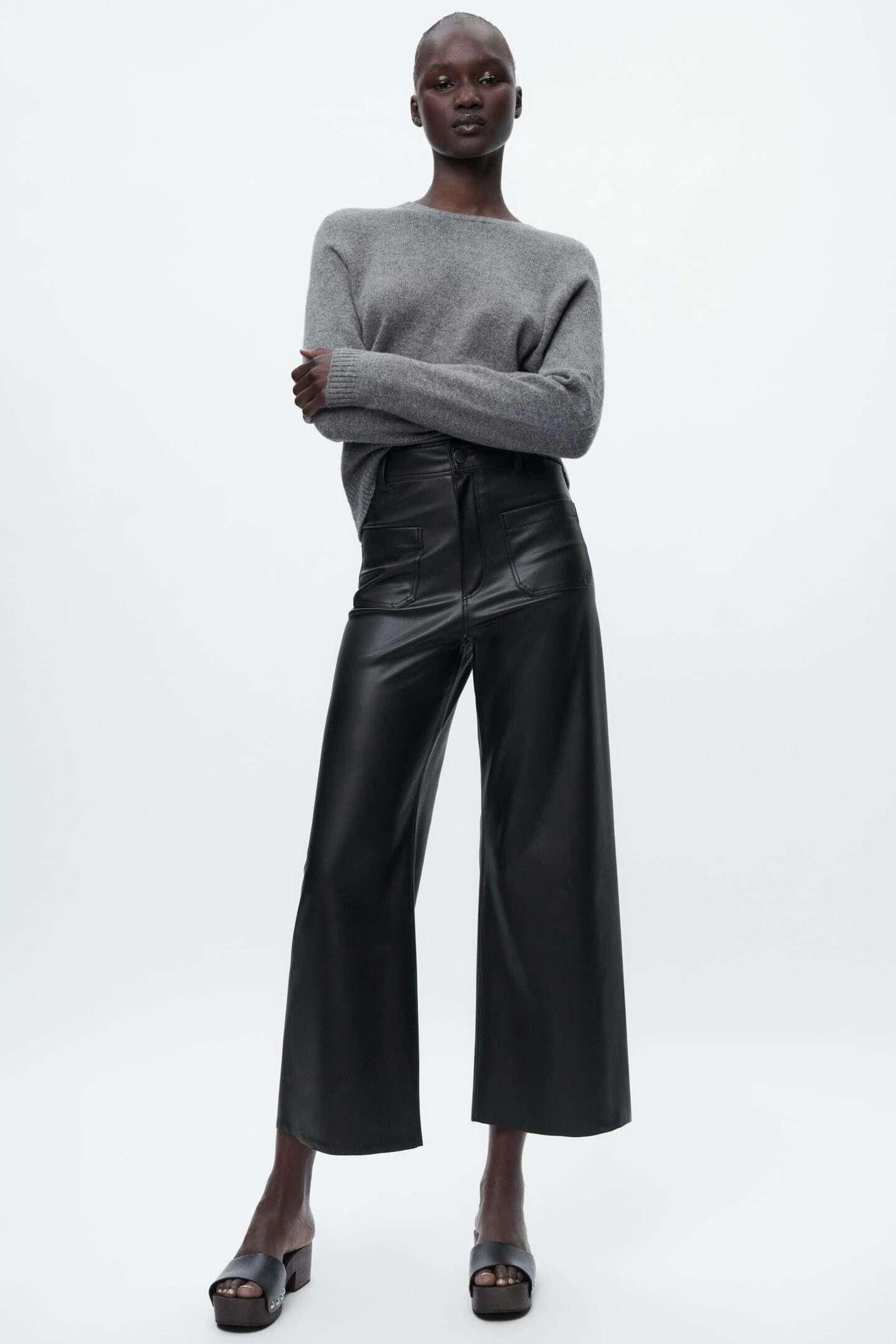 Pantalones de cuero de Zara. Pantalones de cuero de Zara.
