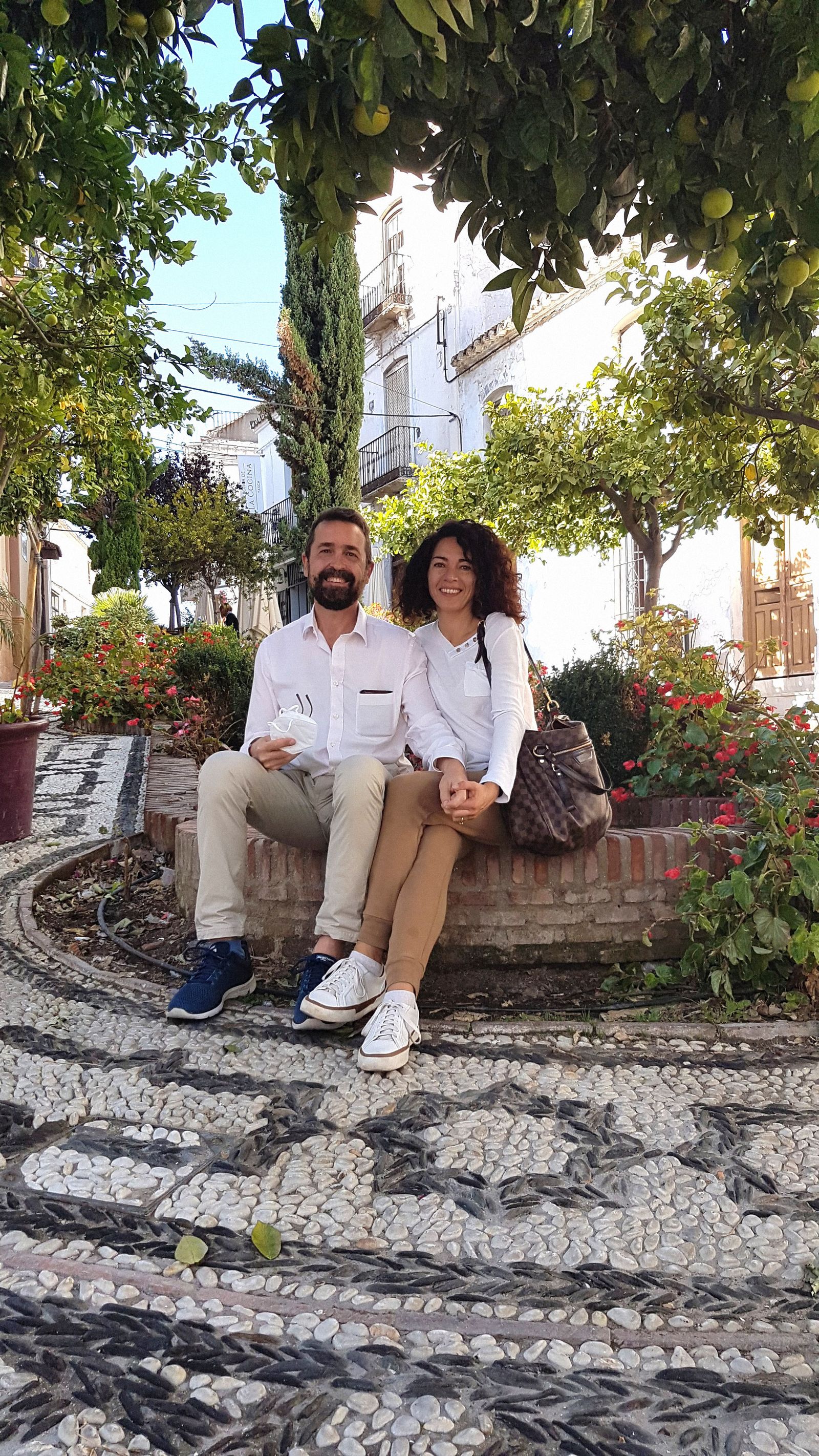 Jose María García y Ana Córdoba, a quien conoció a través de las redes sociales.