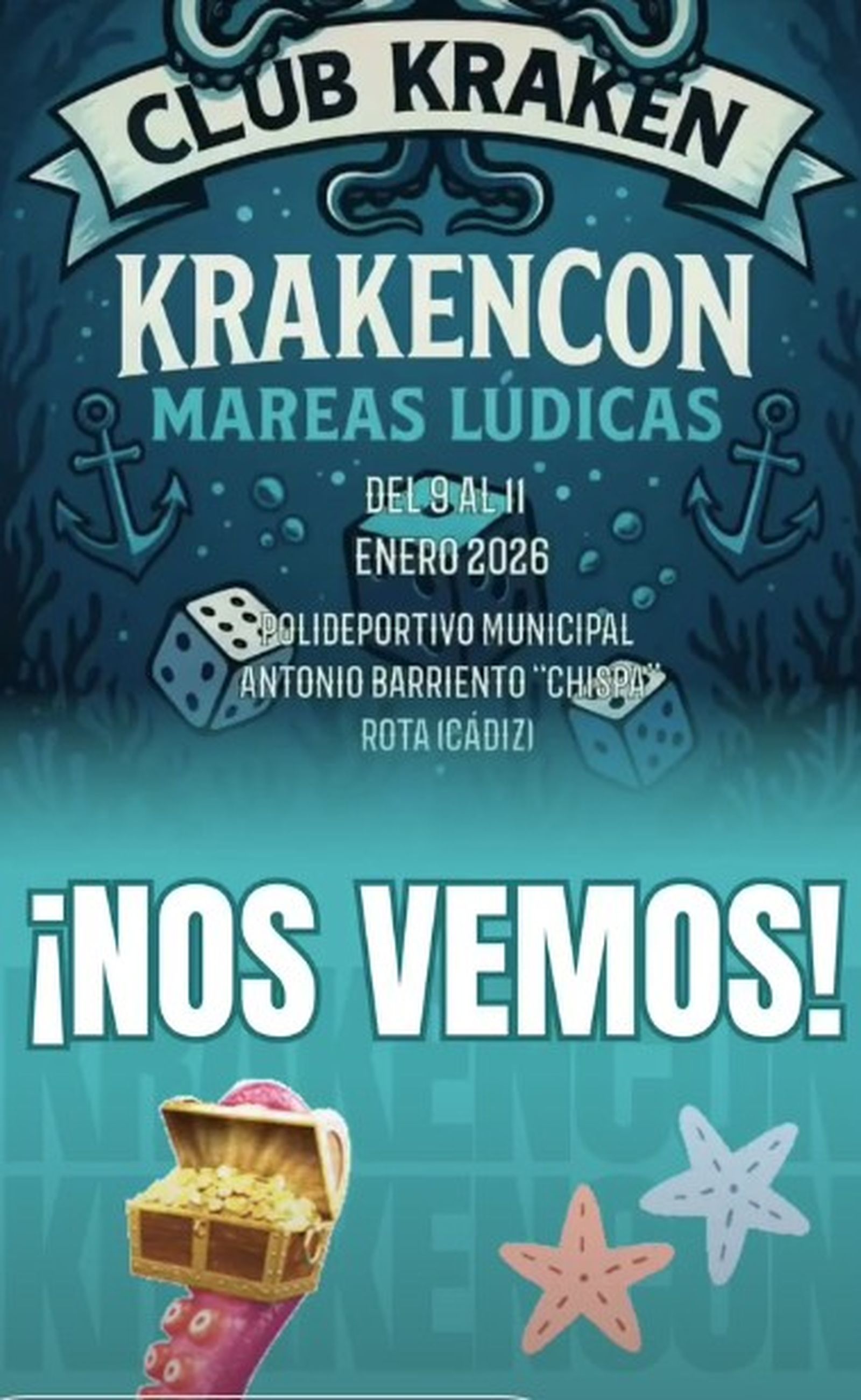 Cartel del Krakencon, en rota.