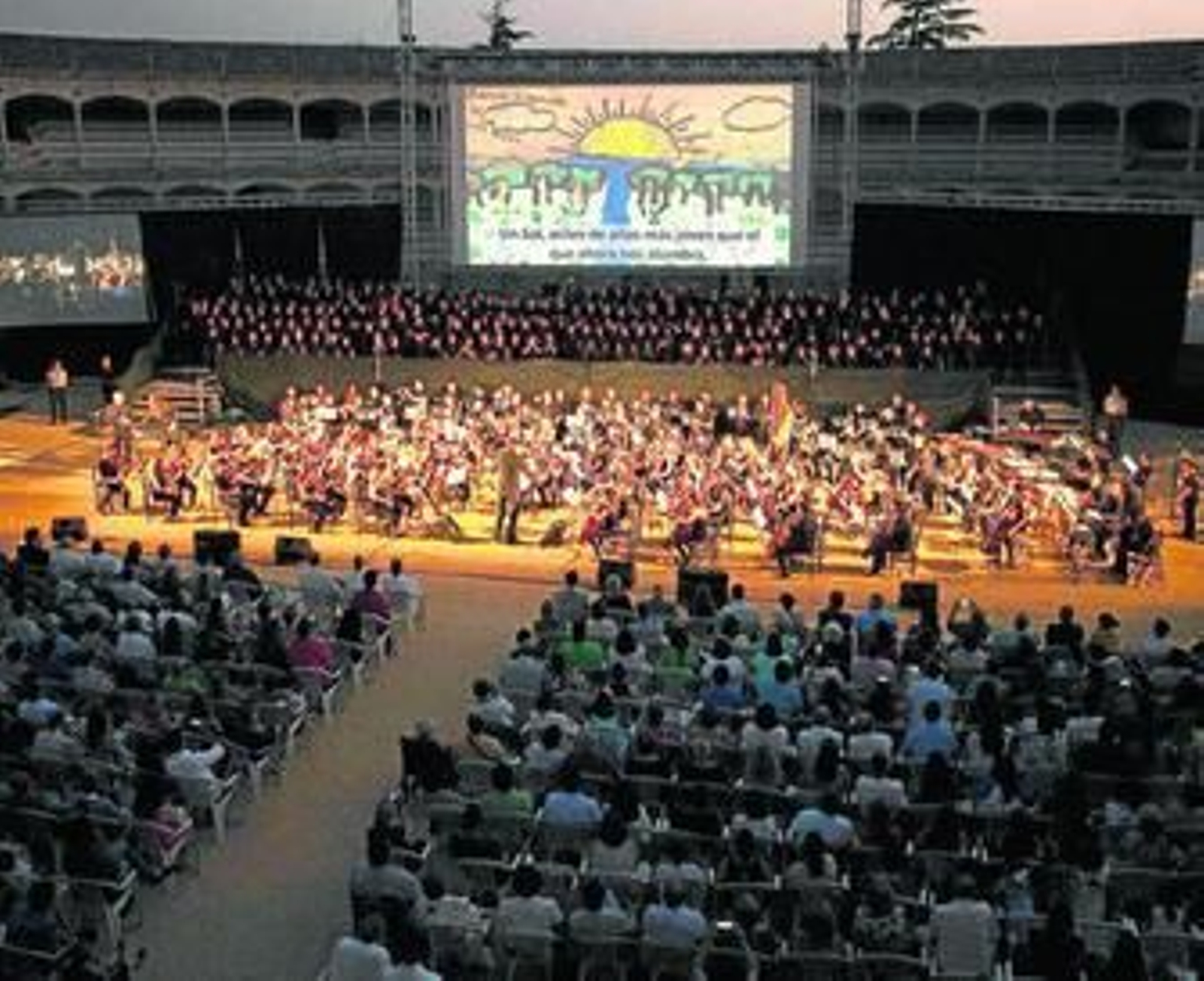 Vista del concierto celebrado en la noche del pasado lunes.
