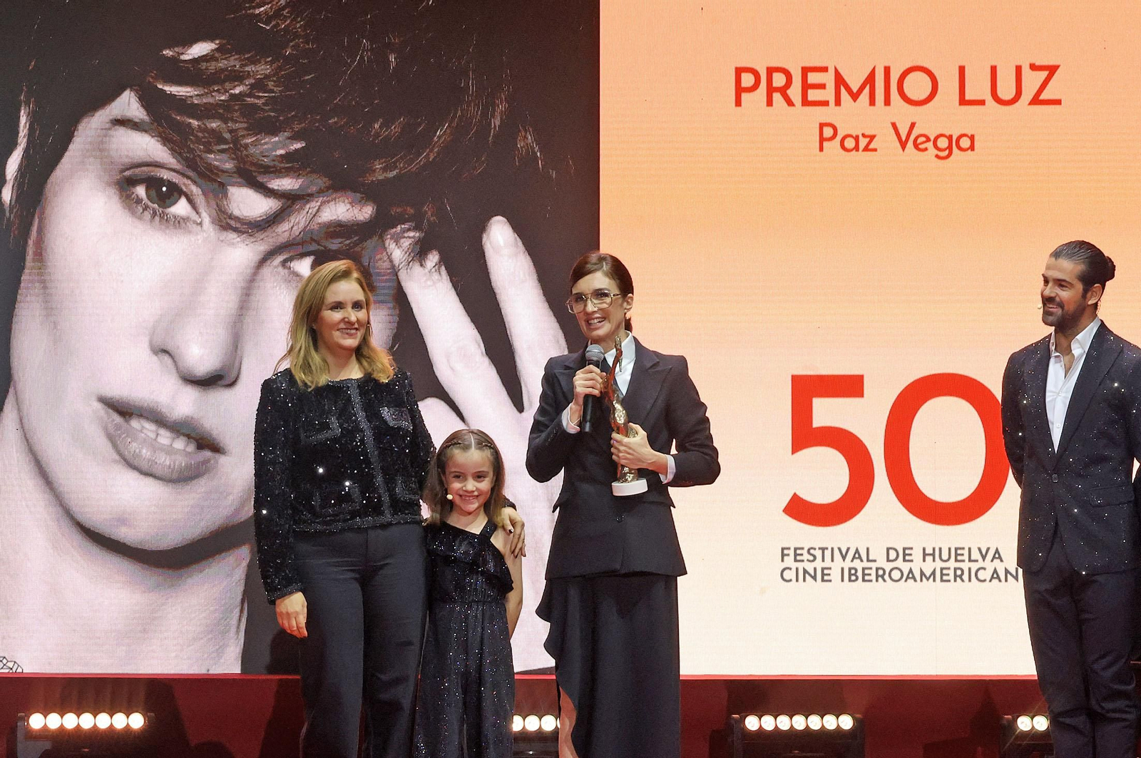 Imágenes de la gala inaugural de la 50 edición del Festival de Huelva Cine Iberoamericano