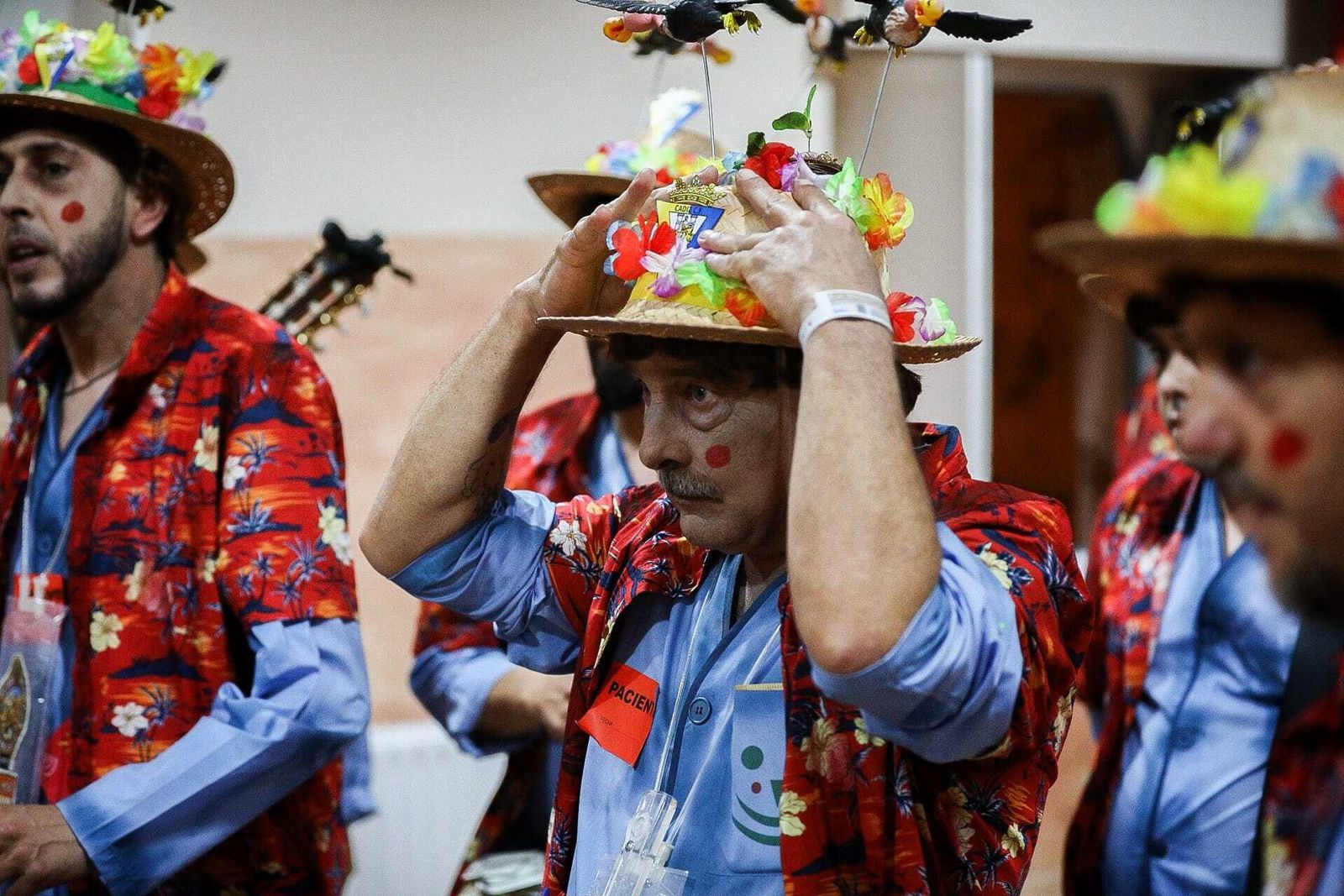 El ambiente en camerinos.