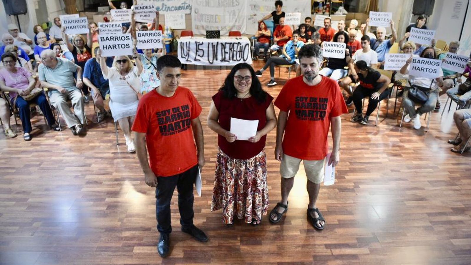 Momentos previos a la rueda de prensa.