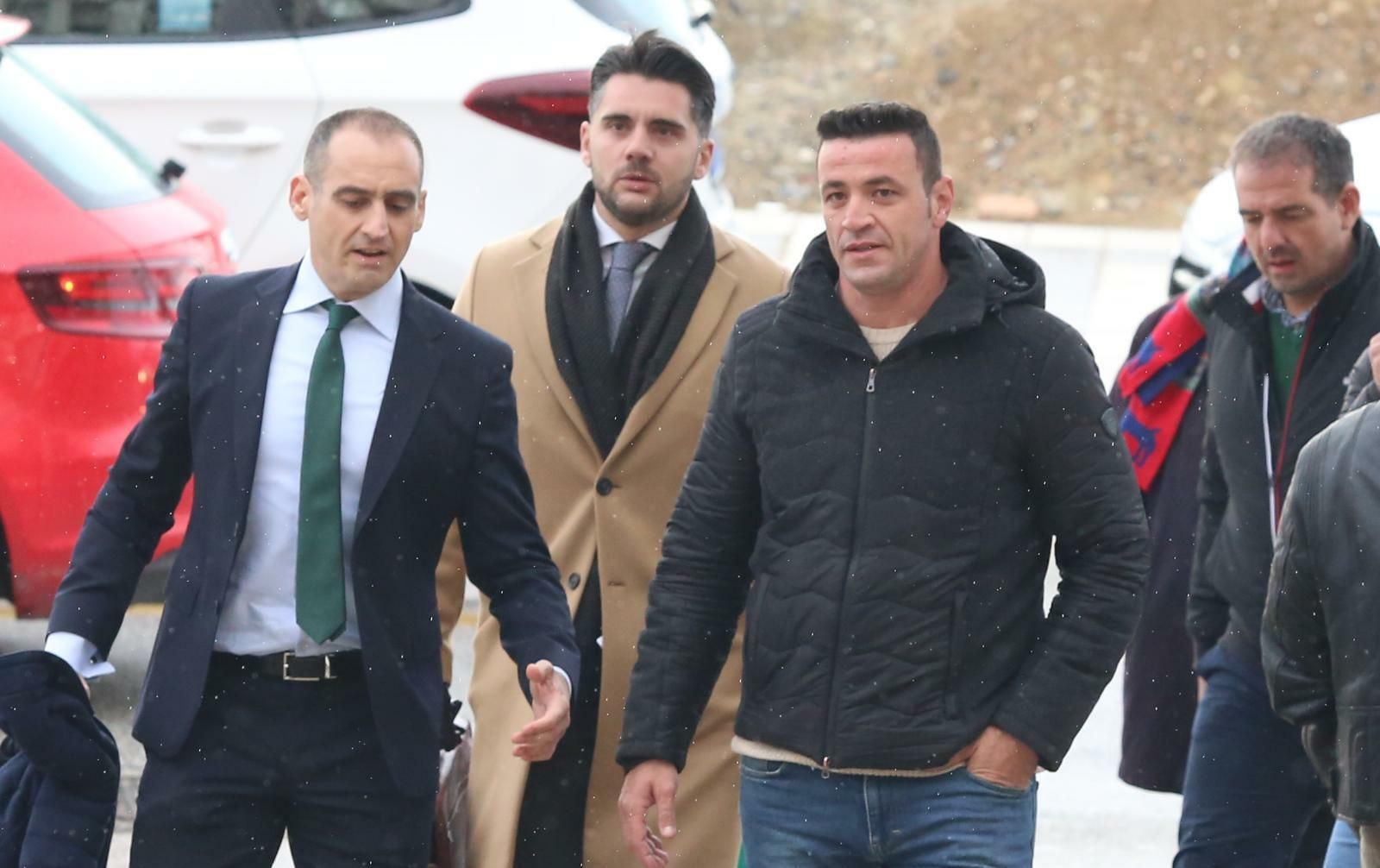 El dueño de la finca, David Serrano, a su llegada a los juzgados de Málaga.