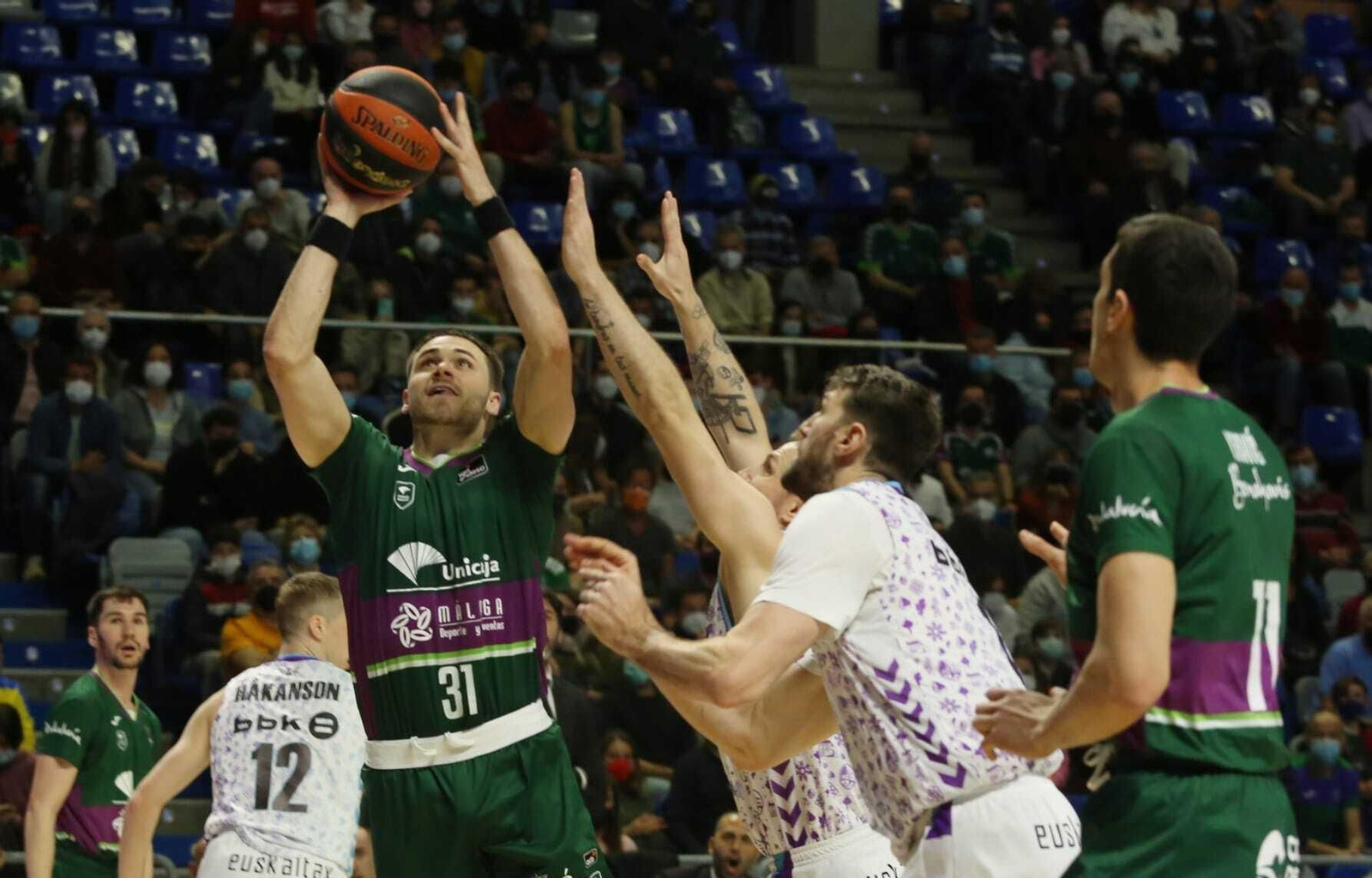 Las fotos del Unicaja-Surne Bilbao Básket